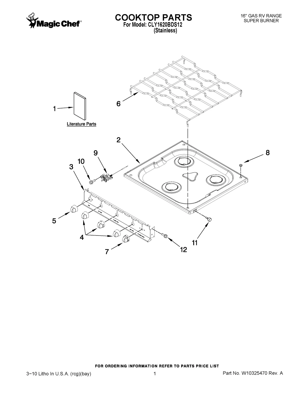 01 - COOKTOP PARTS