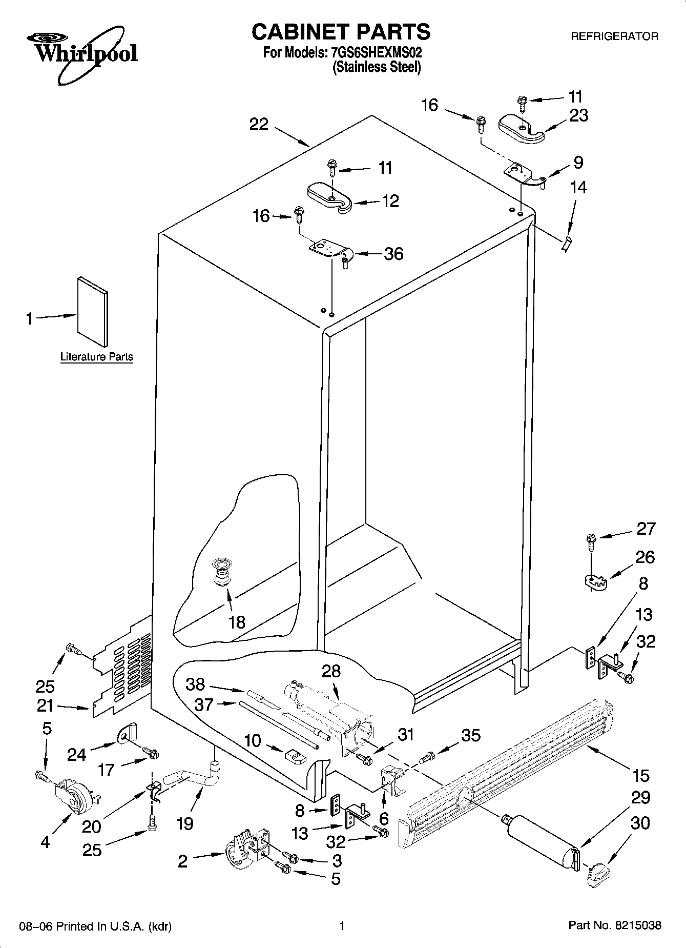 01 - CABINET PARTS