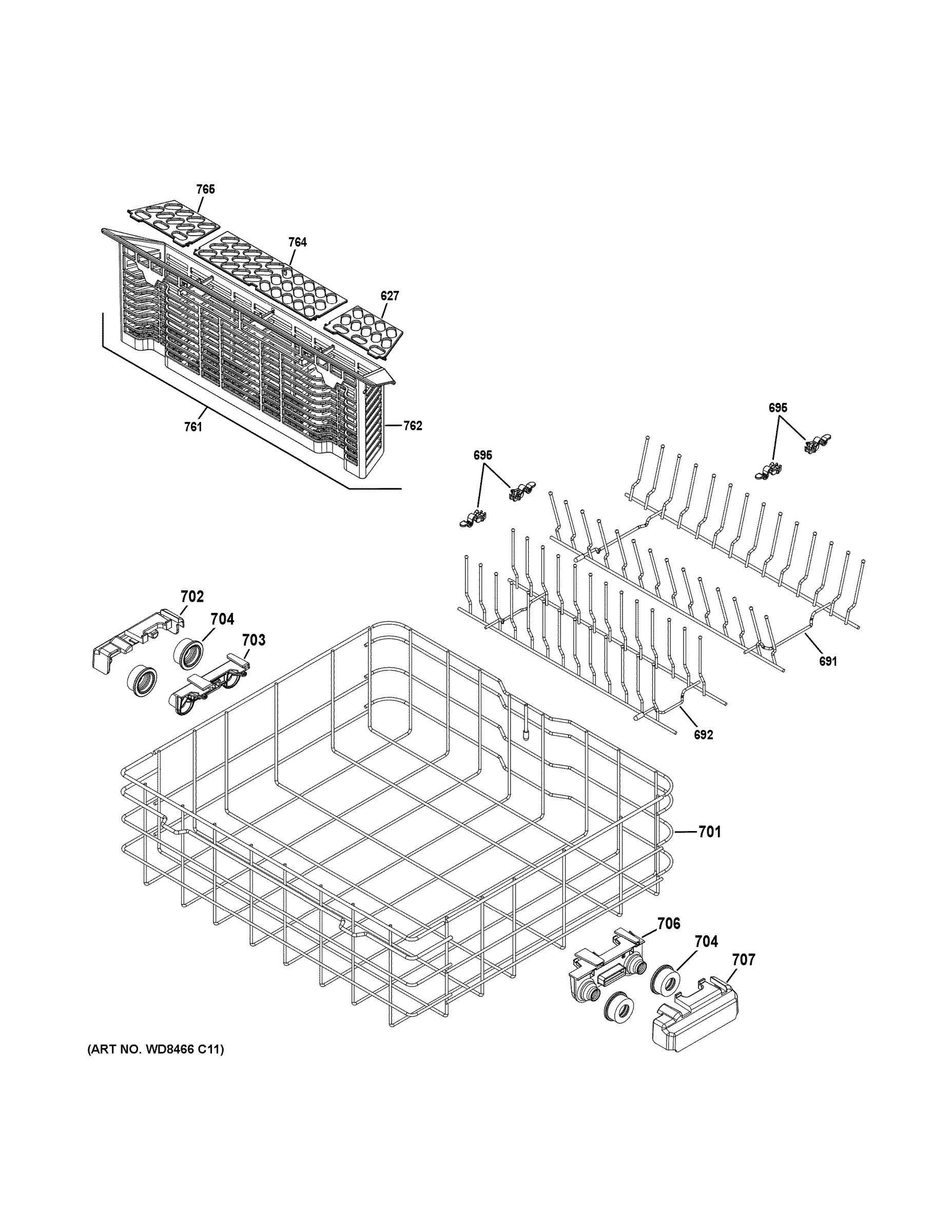 LOWER RACK ASSEMBLY