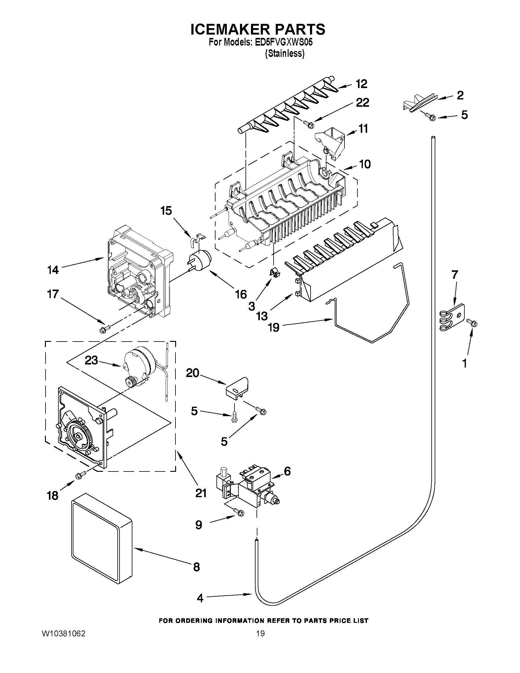 12 - ICEMAKER PARTS