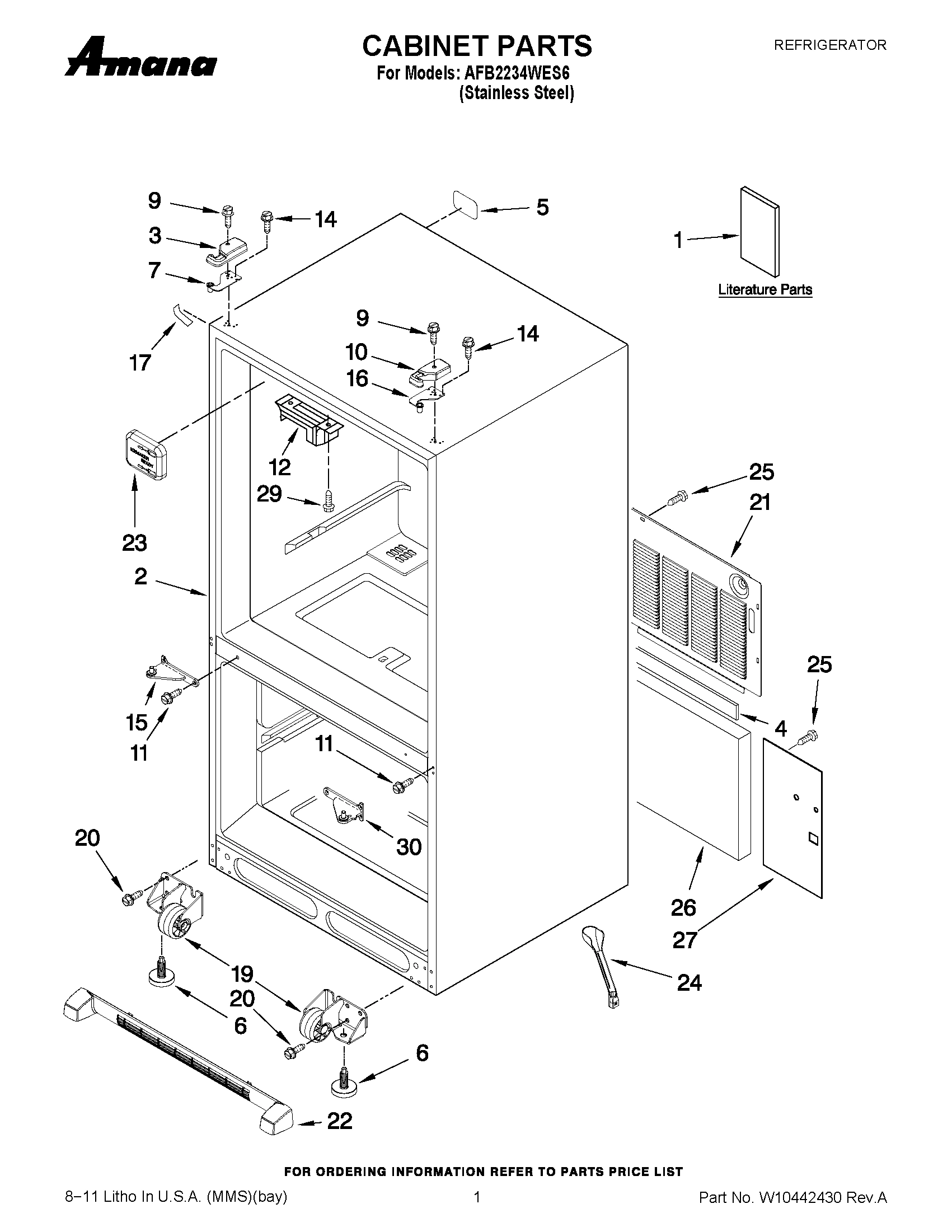01 - CABINET PARTS