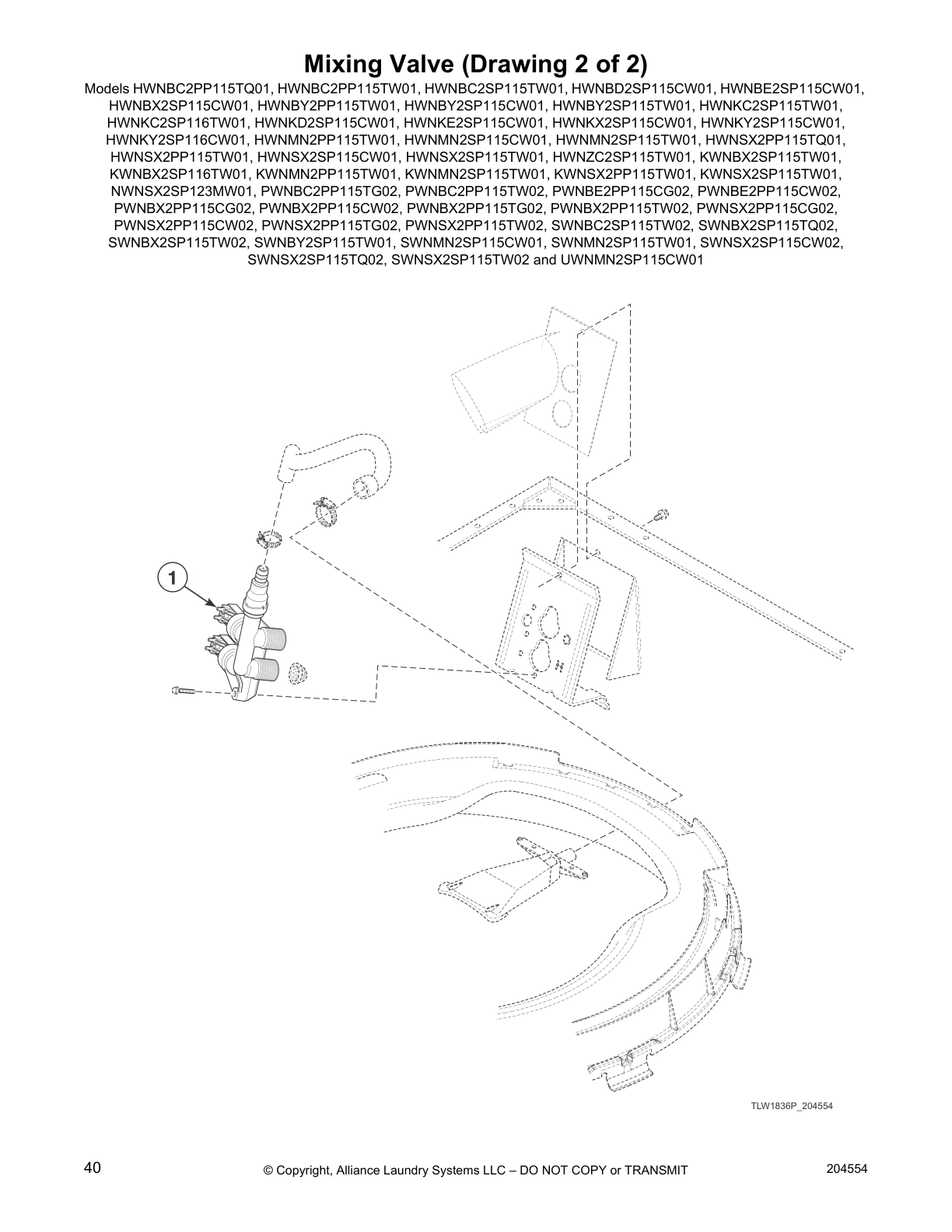 Mixing Valve (Drawing 2 of 2)