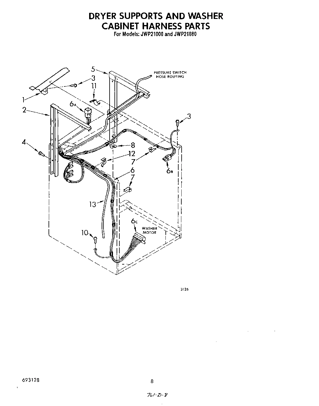 06 - DRYER SUPPORTS AND WASHER CABINET H