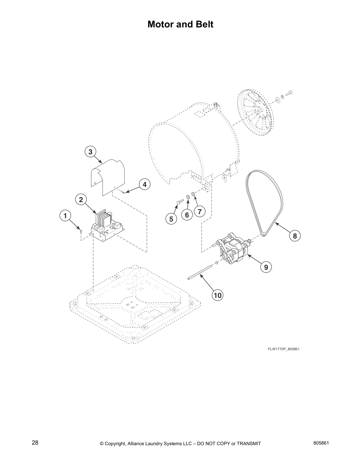 Motor and Belt