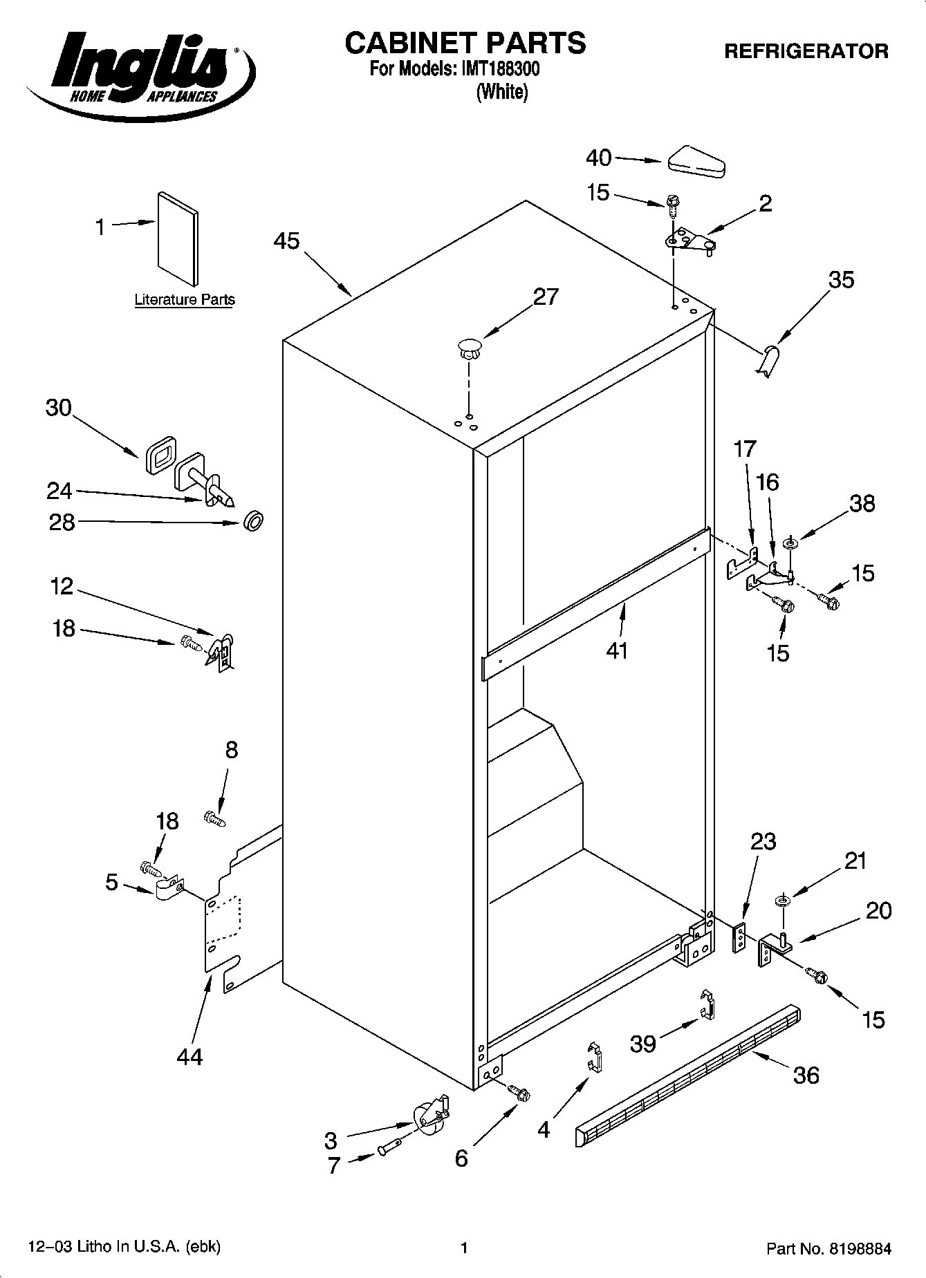 01 - CABINET PARTS