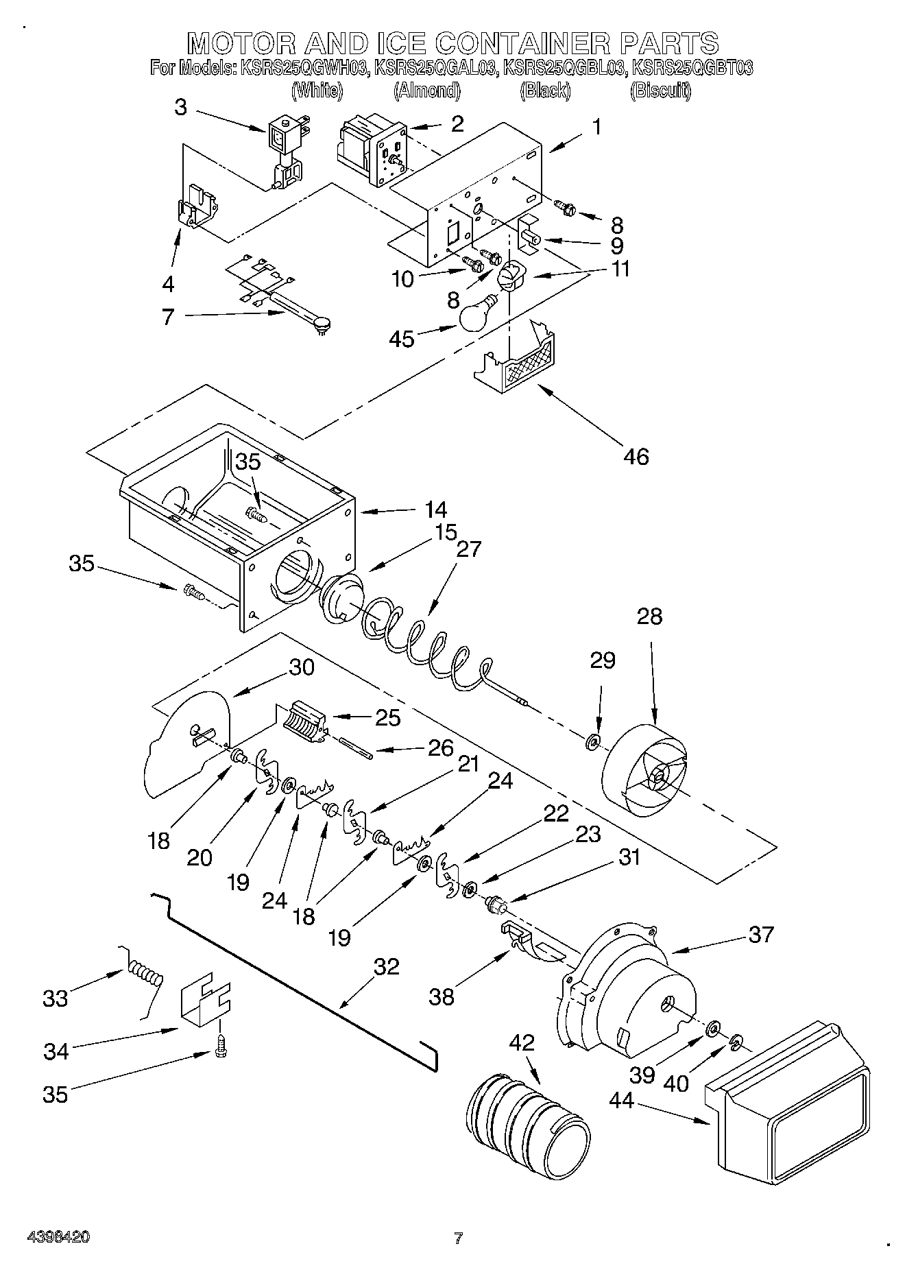 05 - MOTOR AND ICE CONTAINER