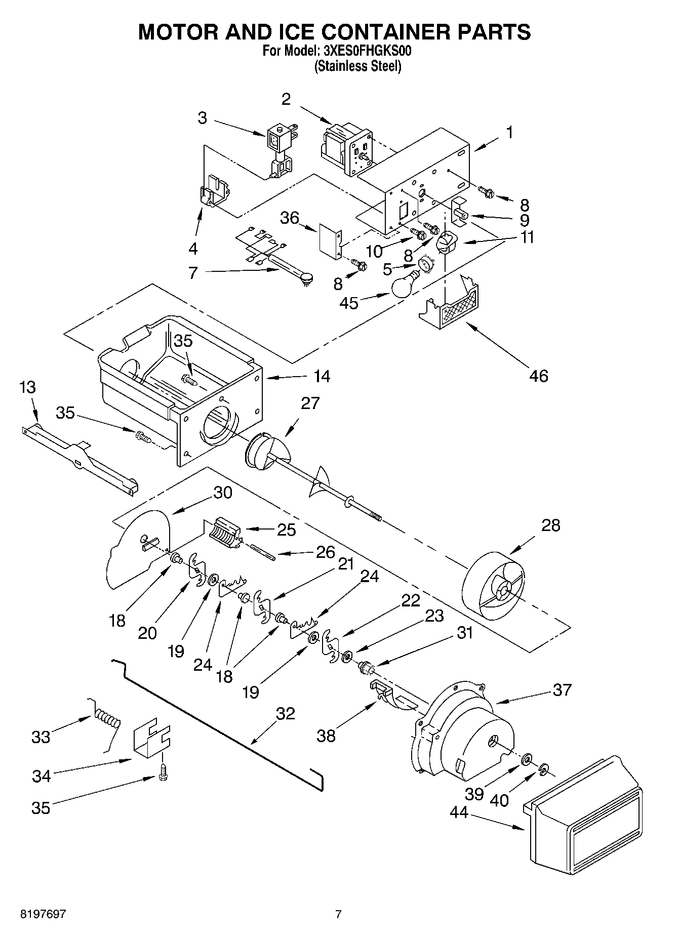 04 - MOTOR AND ICE CONTAINER