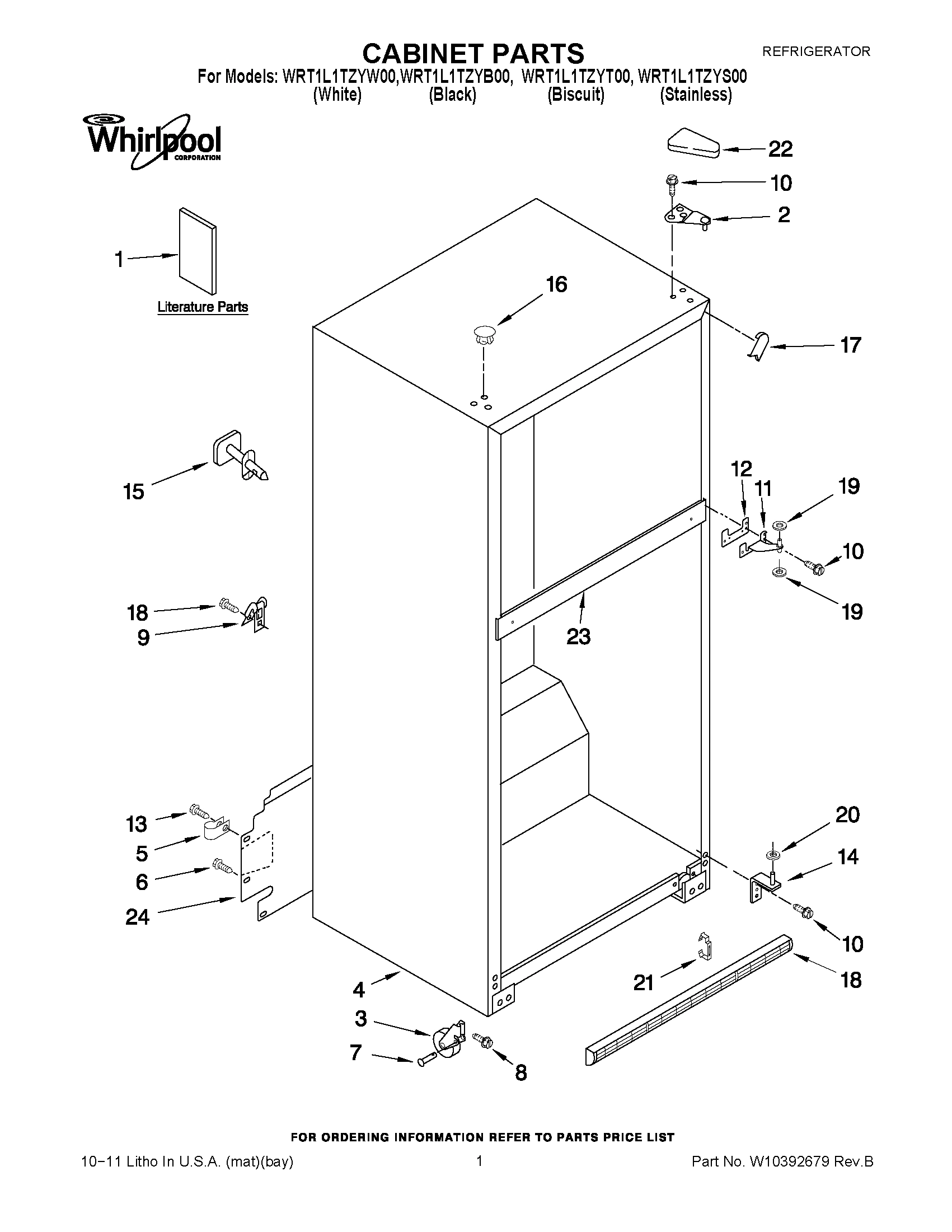 01 - CABINET PARTS