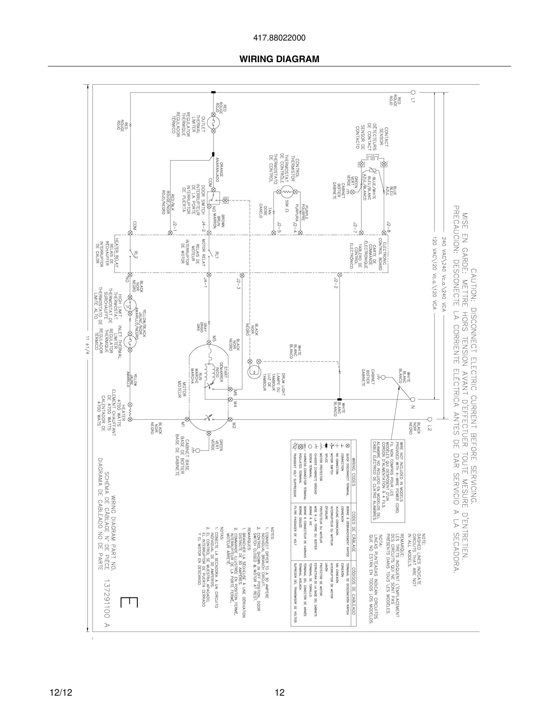 12 - WIRING DIAGRAM