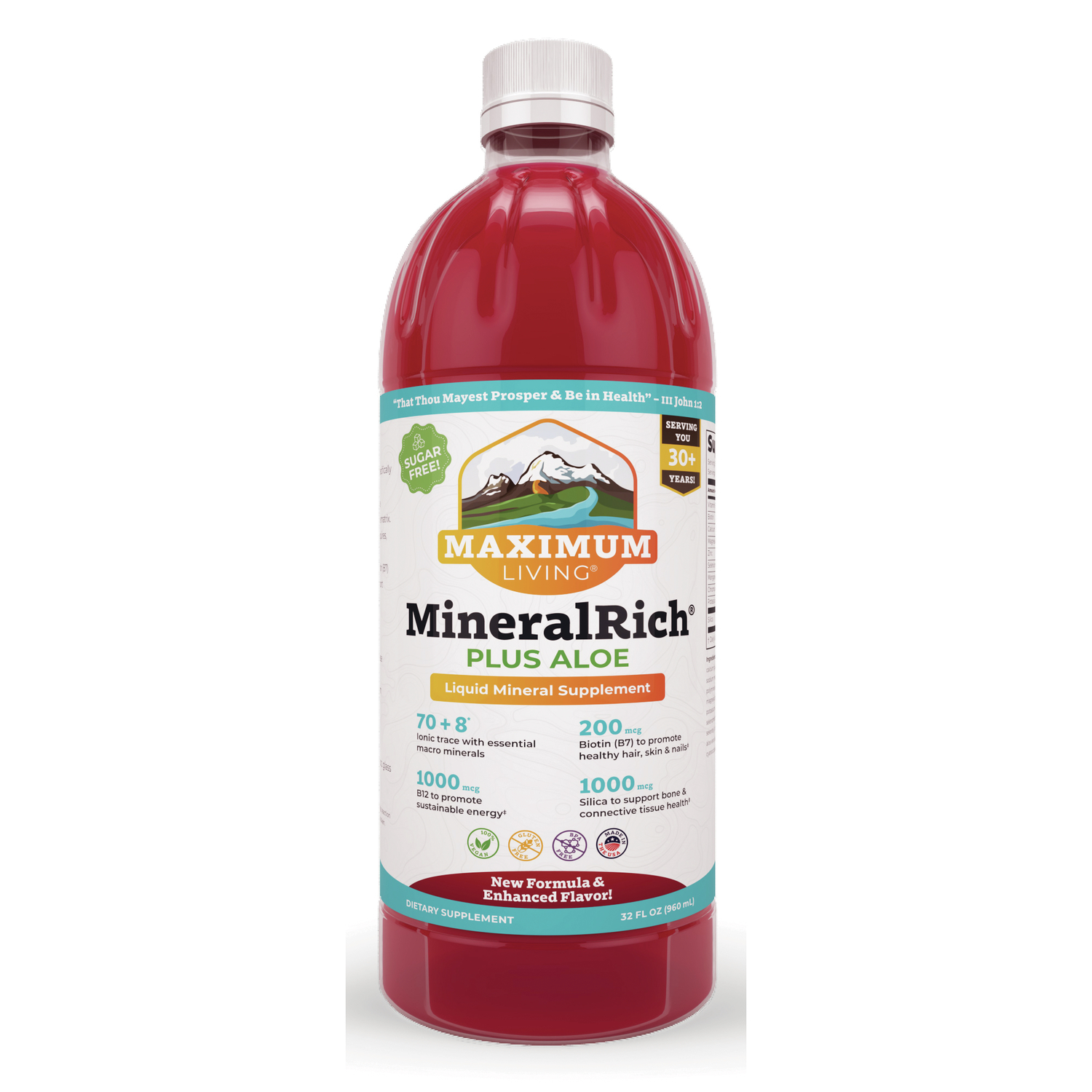 Maximum Living Mineralrich Plus Aloe Vitamin | 32 fl oz Liquid