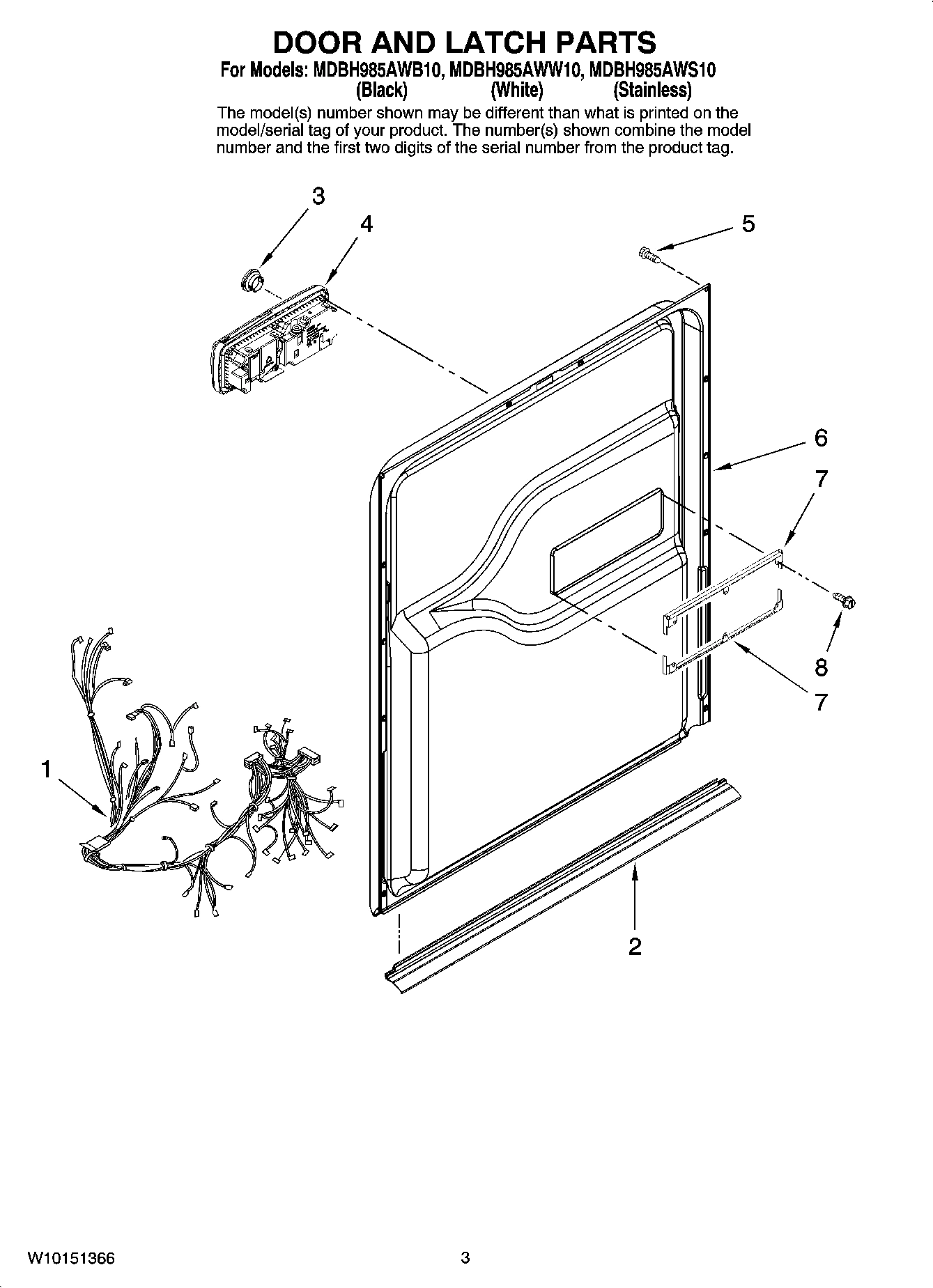 03 - DOOR AND LATCH PARTS
