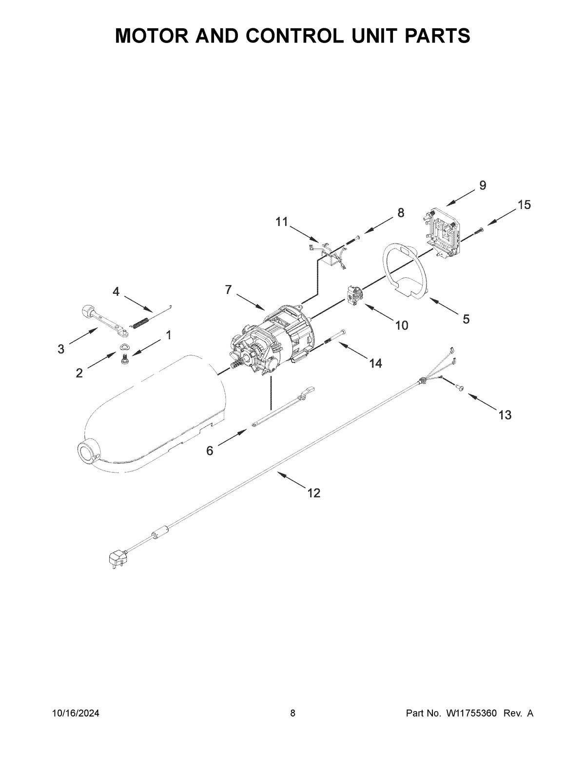 05 - MOTOR AND CONTROL UNIT PARTS