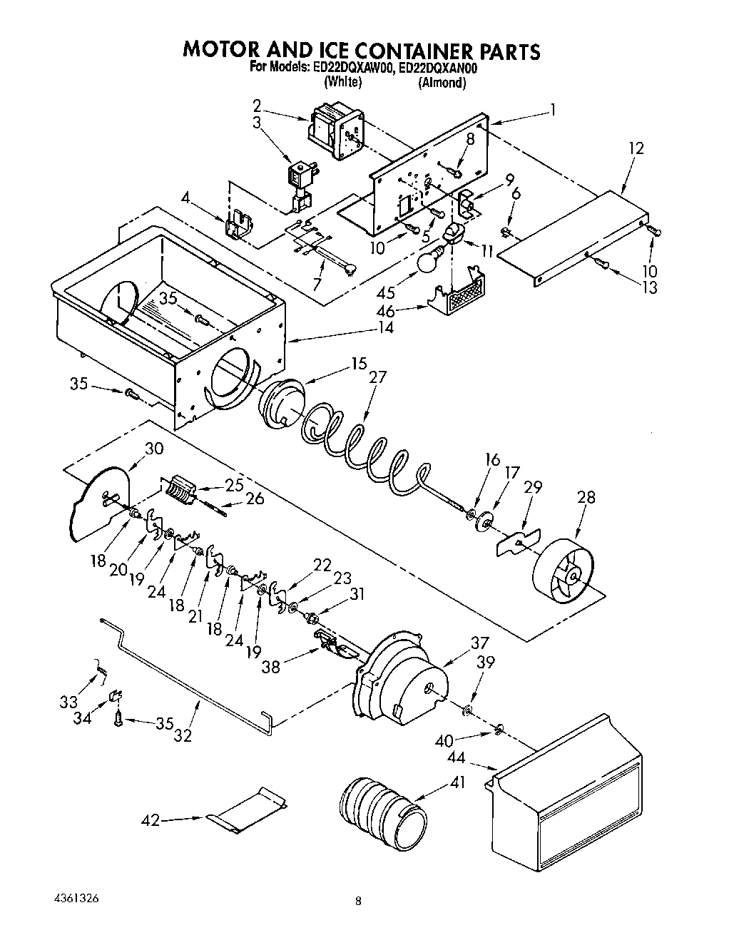 07 - MOTOR AND ICE CONTAINER