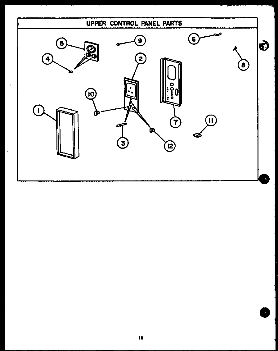 06 - UPPER CONTROL PANEL PARTS