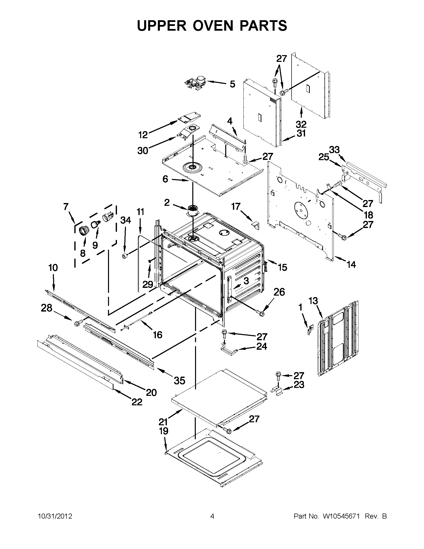 02 - UPPER OVEN PARTS