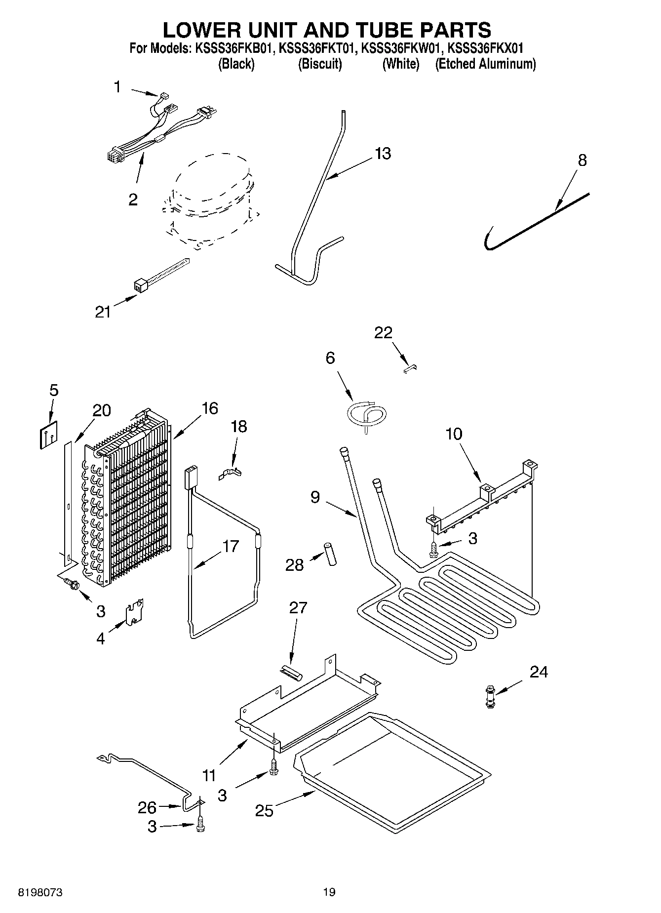 12 - LOWER UNIT AND TUBE