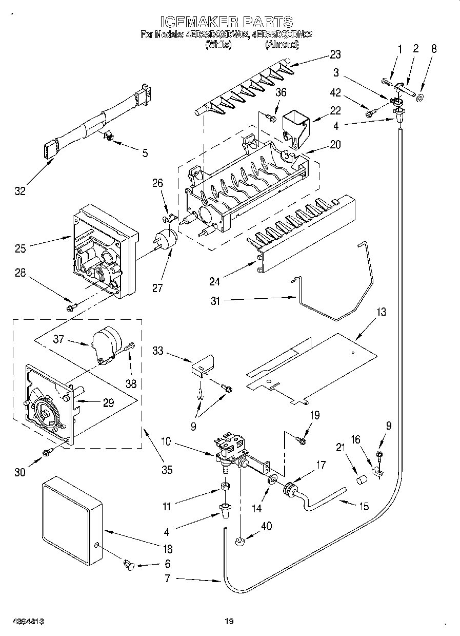 12 - ICE MAKER, LIT/OPTIONAL
