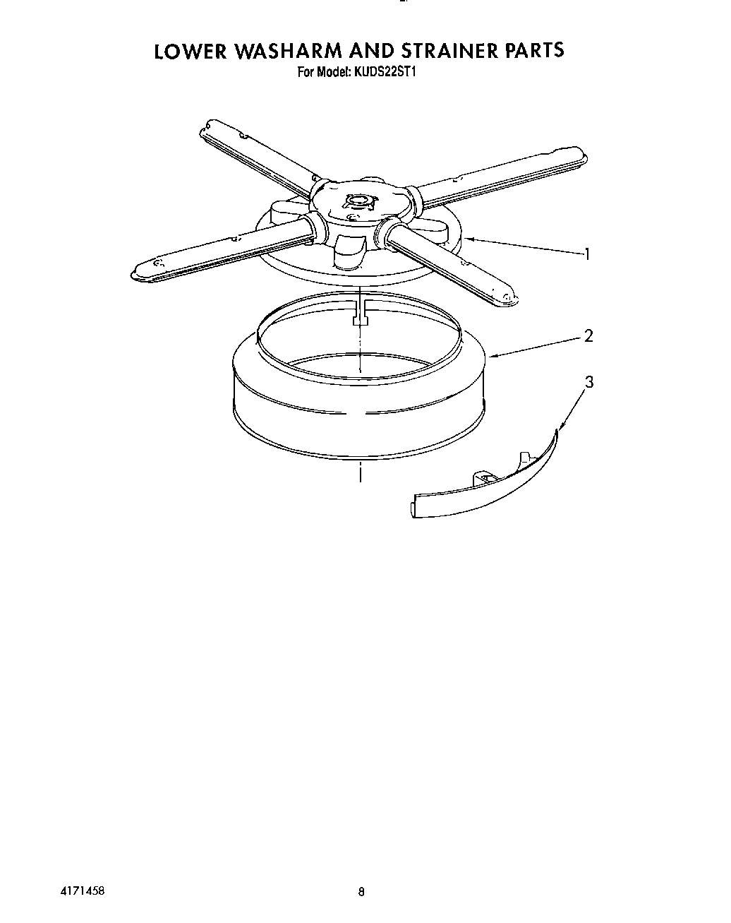 06 - LOWER WASHARM AND STRAINER