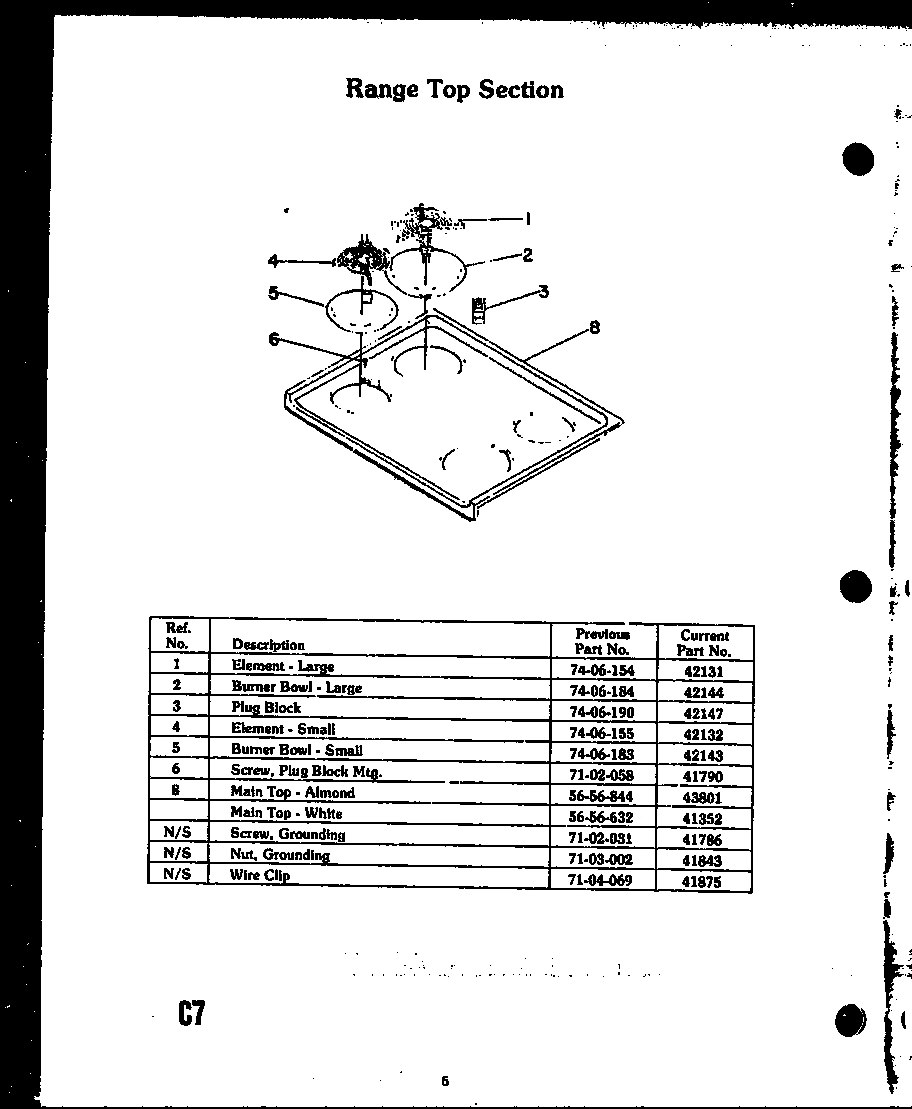 05 - RANGE TOP SECTION