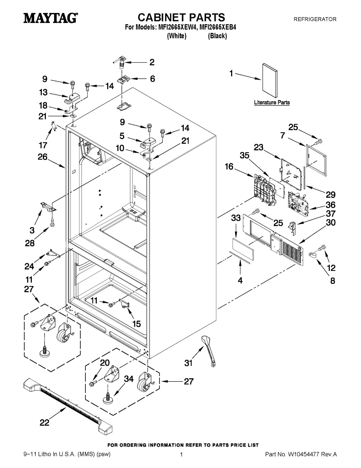 01 - CABINET PARTS