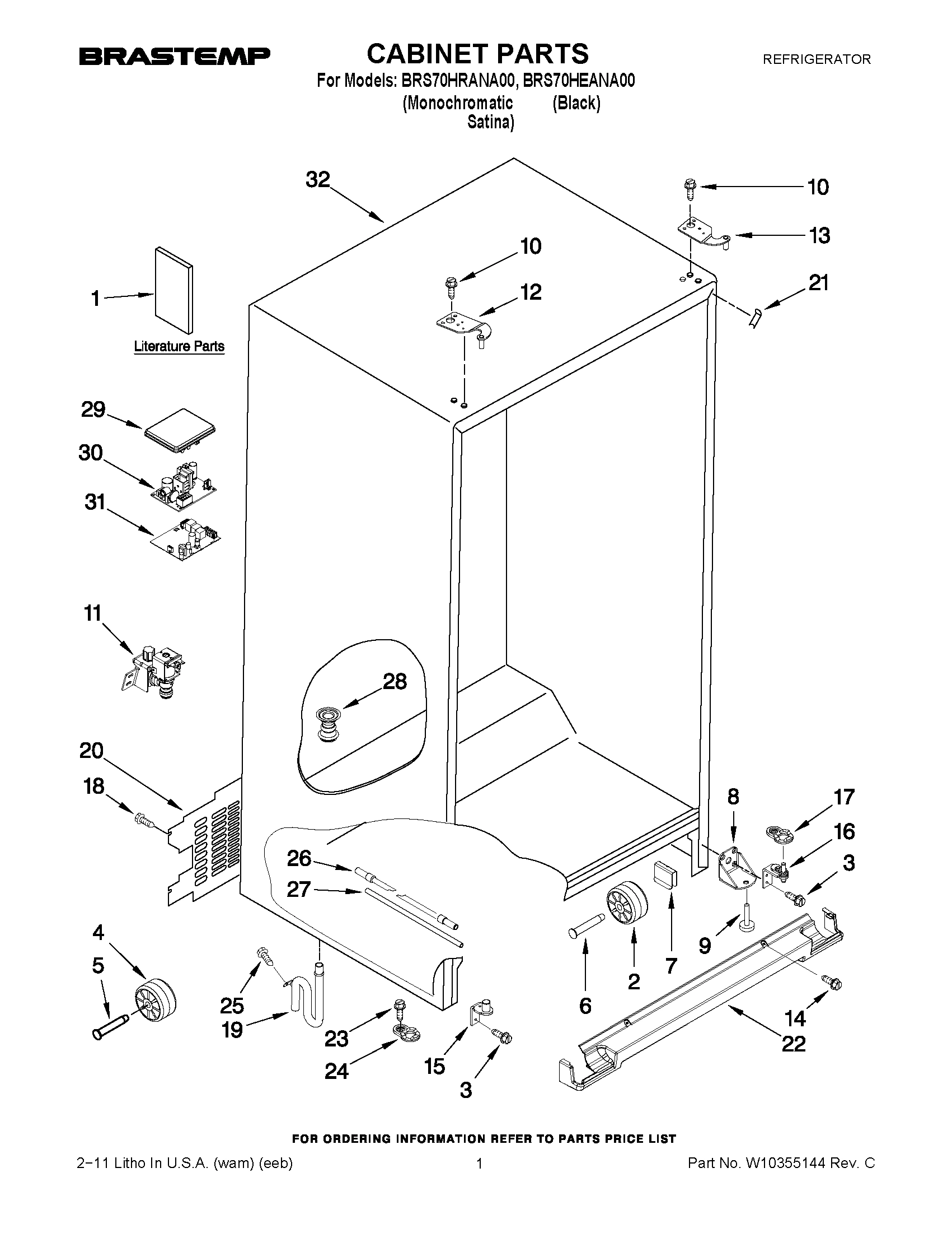 01 - CABINET PARTS