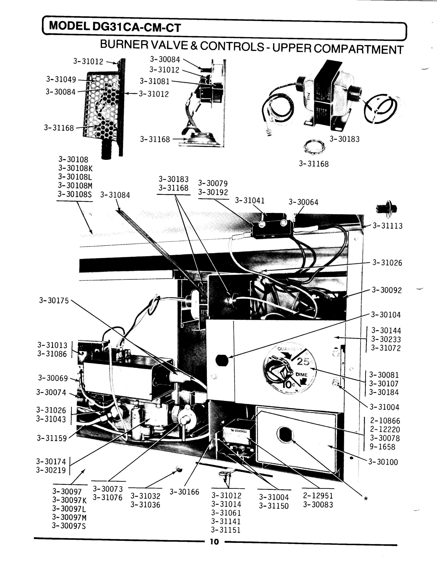 06 - BURNER VALVE & CONTROLS-UPPER COMP.