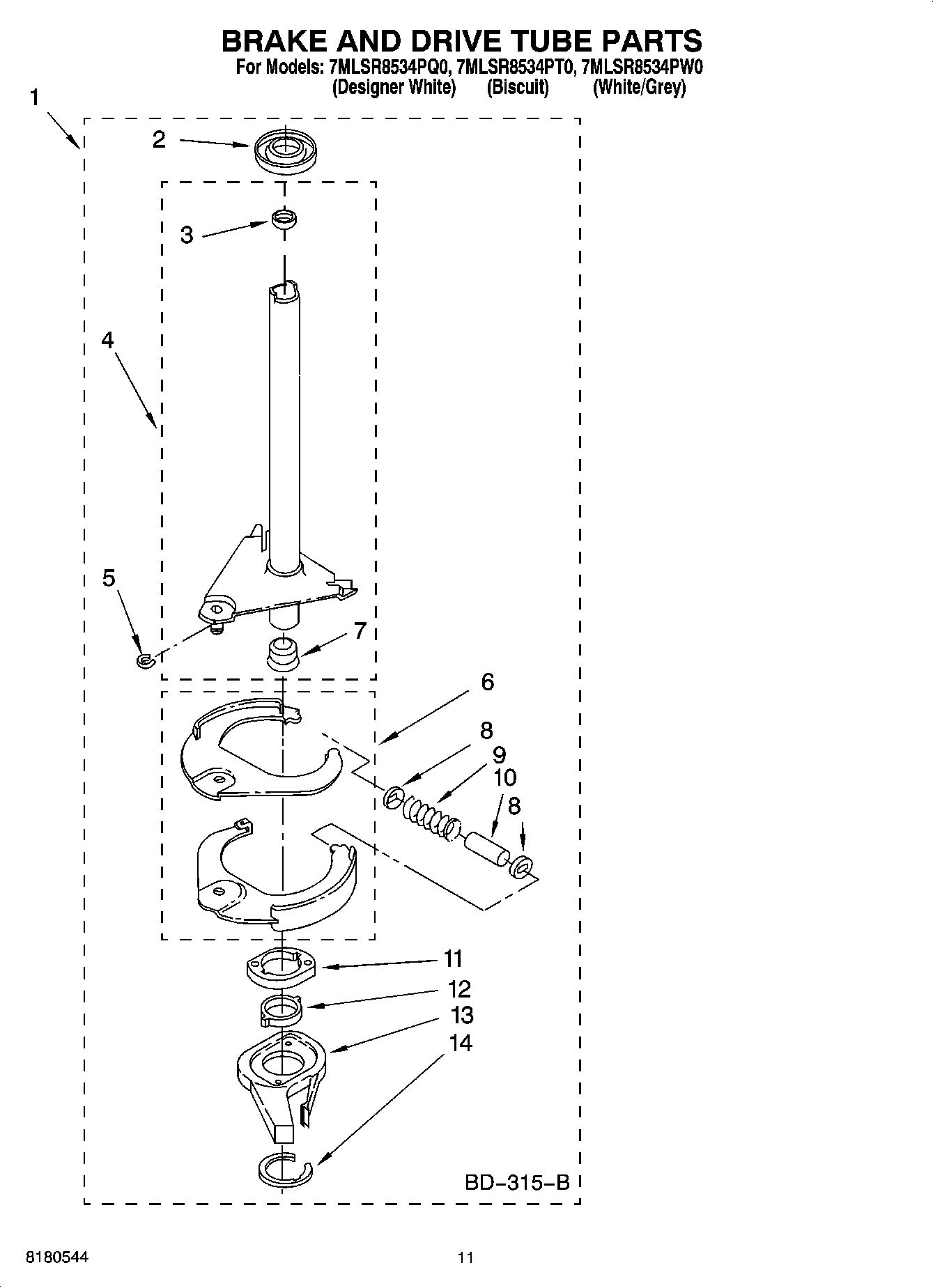 07 - BRAKE AND DRIVE TUBE PARTS