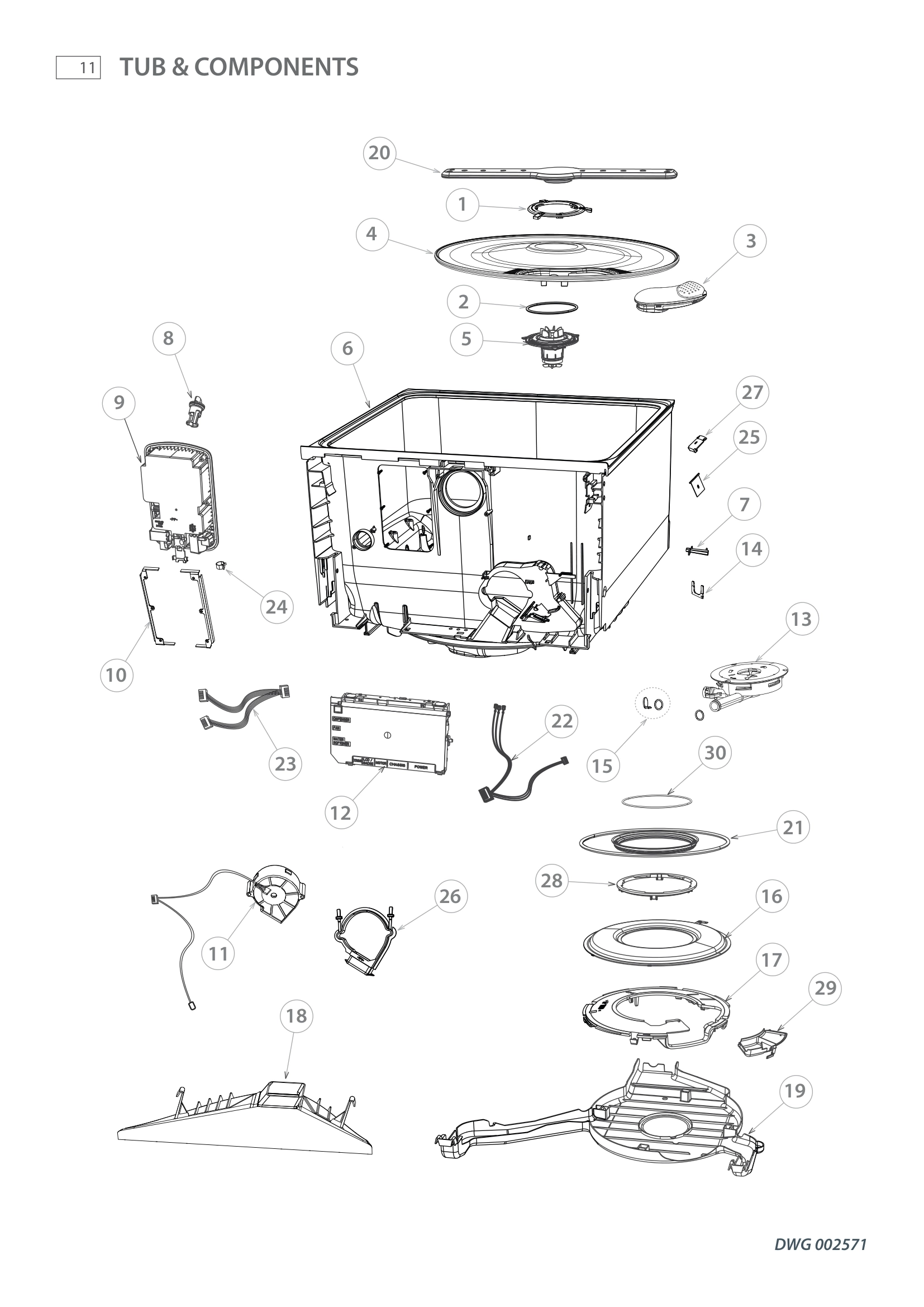 TUB & COMPONENTS
