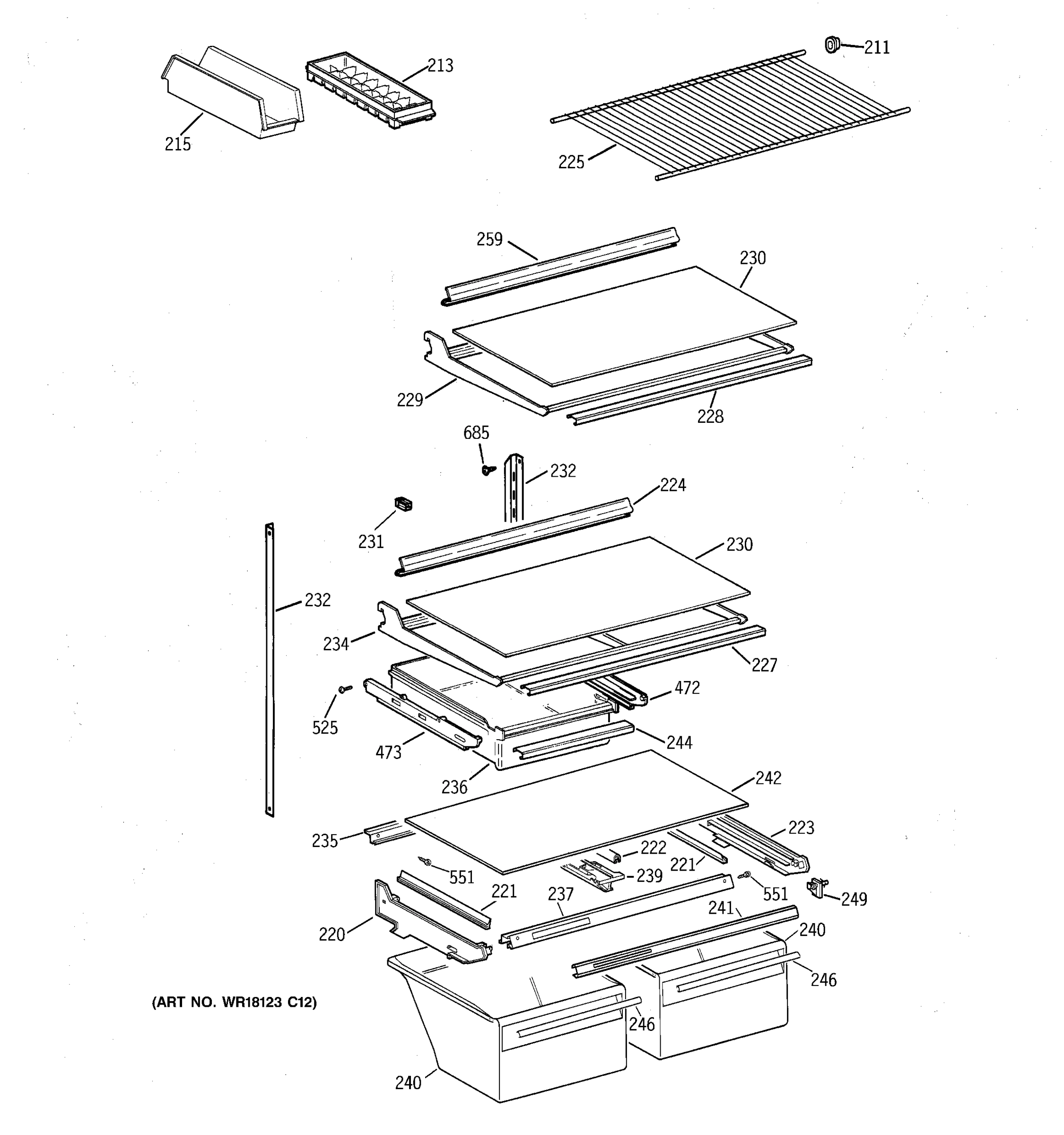 SHELF PARTS