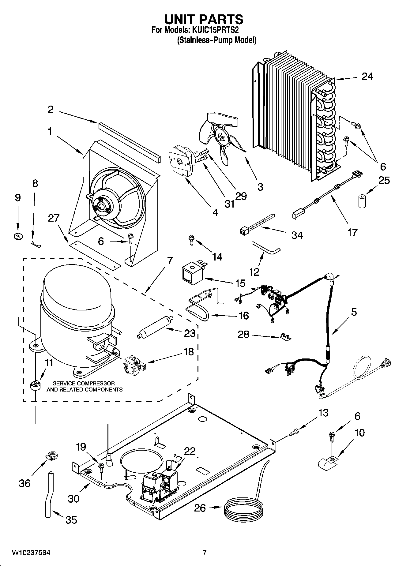 05 - UNIT PARTS, OPTIONAL PARTS (NOT INCLUDED)