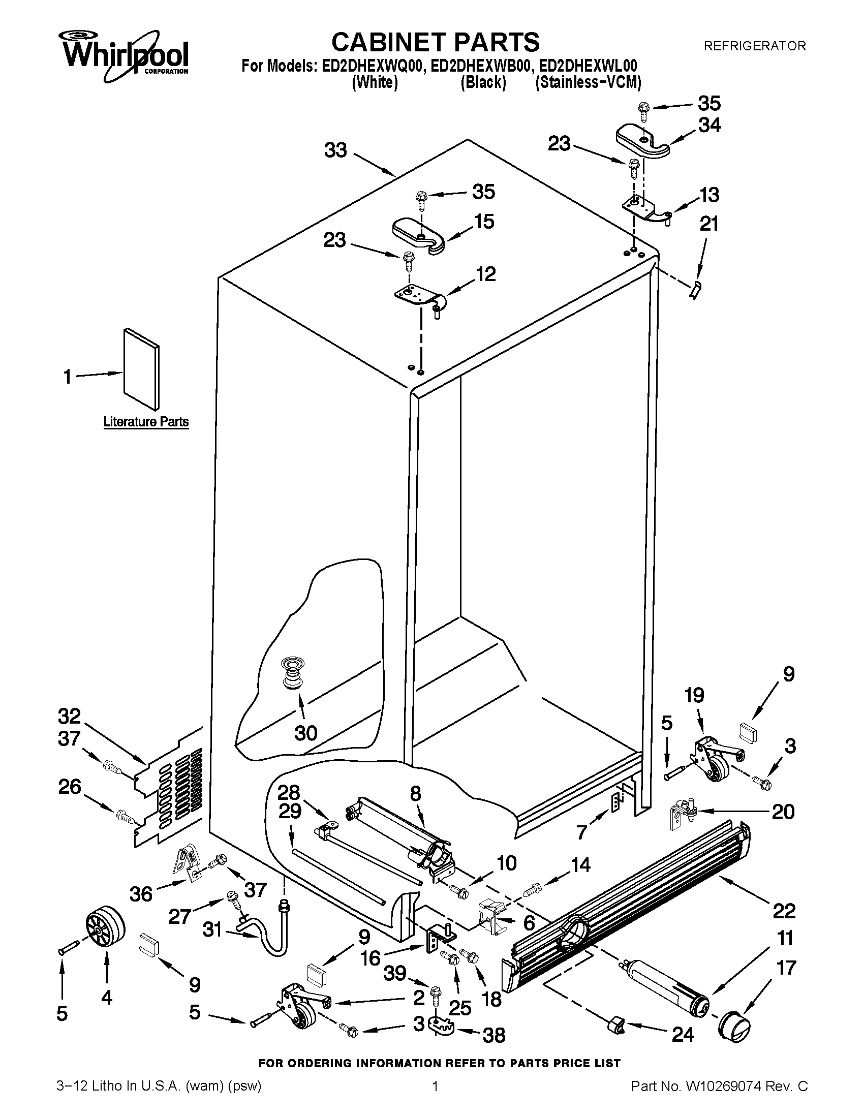 01 - CABINET PARTS