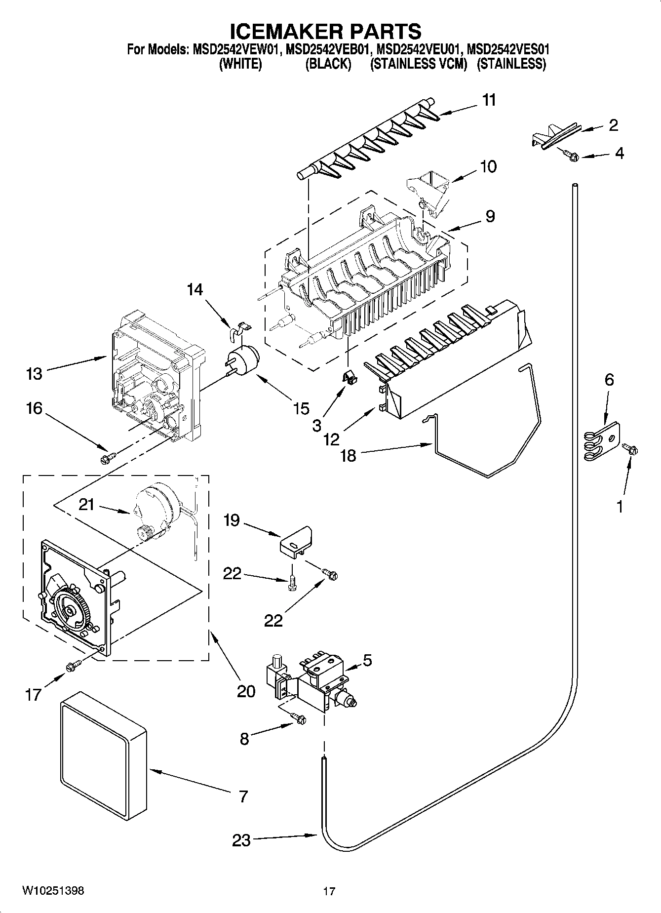 10 - ICEMAKER PARTS