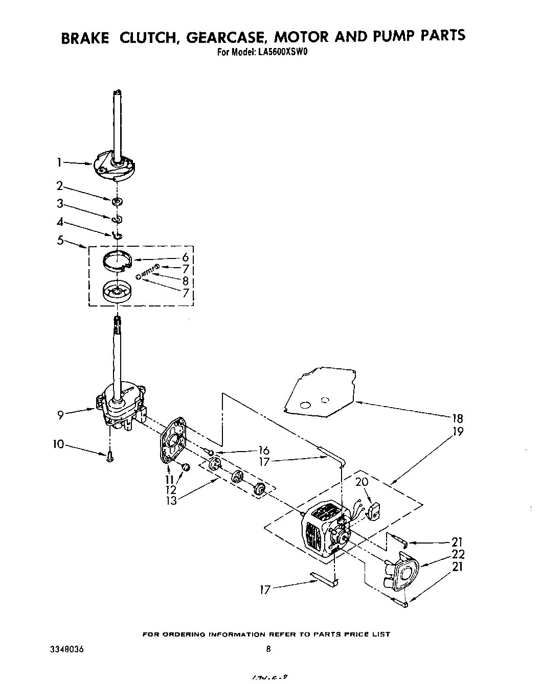 06 - BRAKE, CLUTCH, GEARCASE, MOTOR AND PUMP