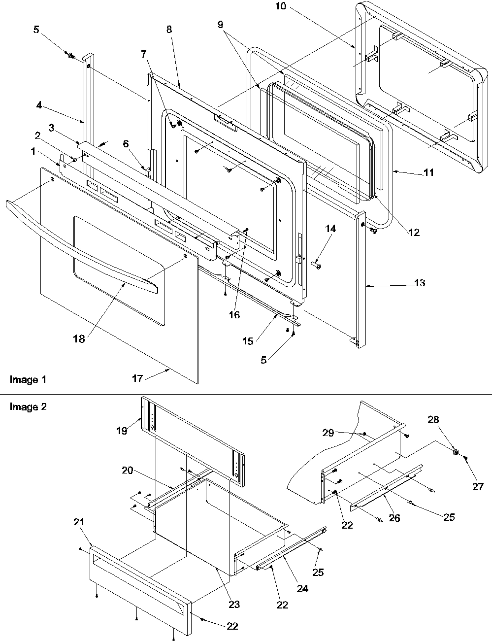 04 - Oven Door and Storage Drawer