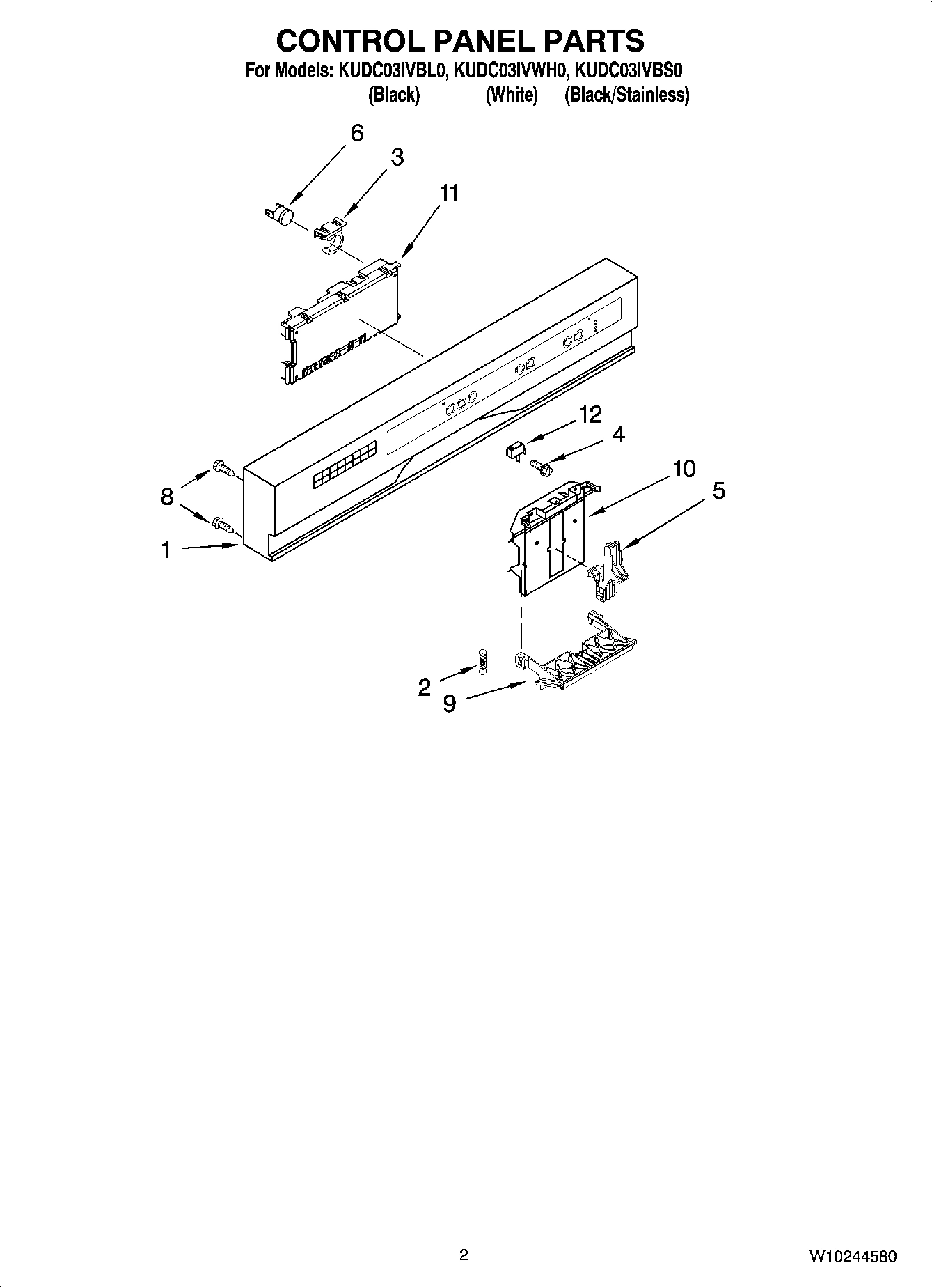 02 - CONTROL PANEL PARTS