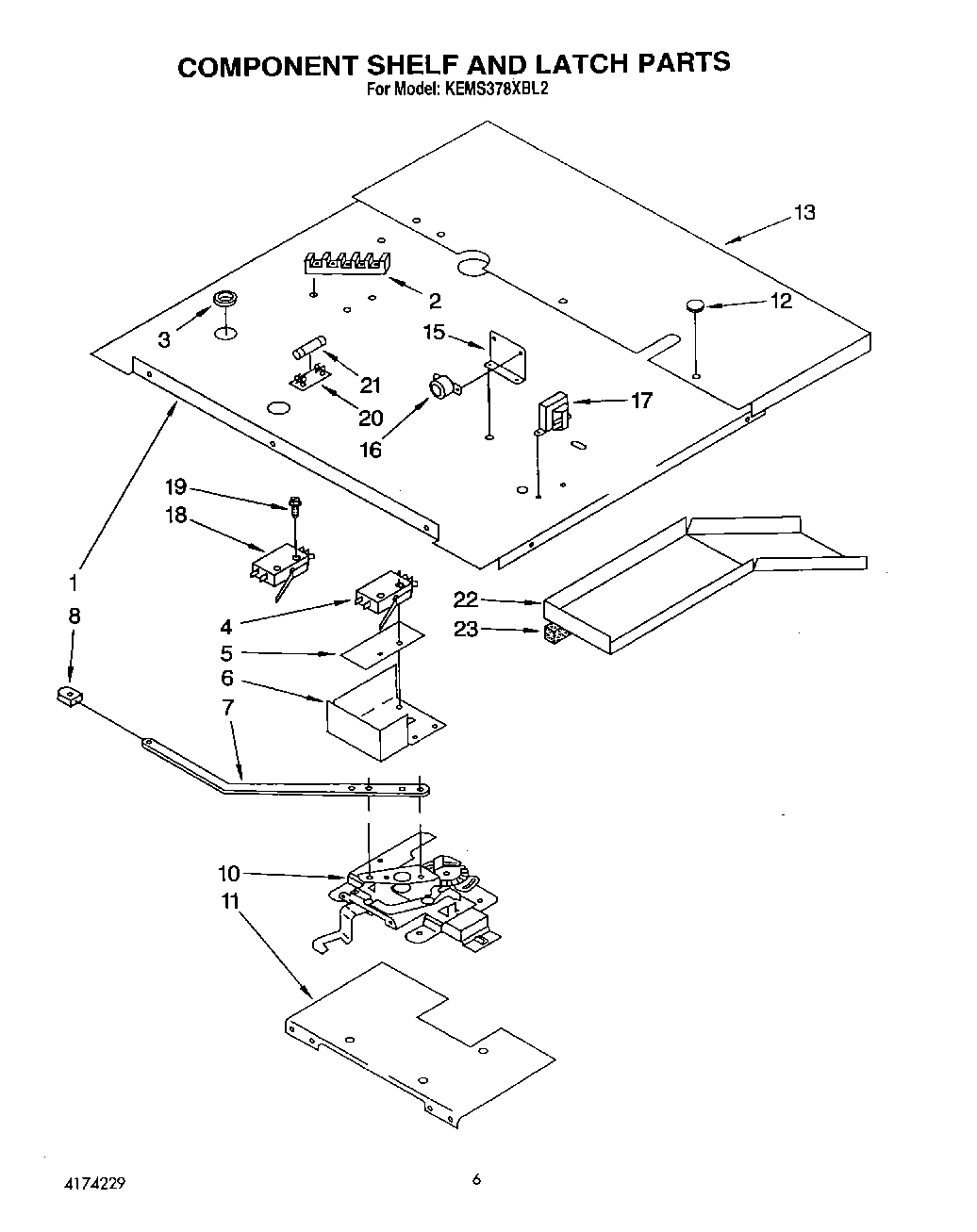 04 - COMPONENT SHELF AND LATCH