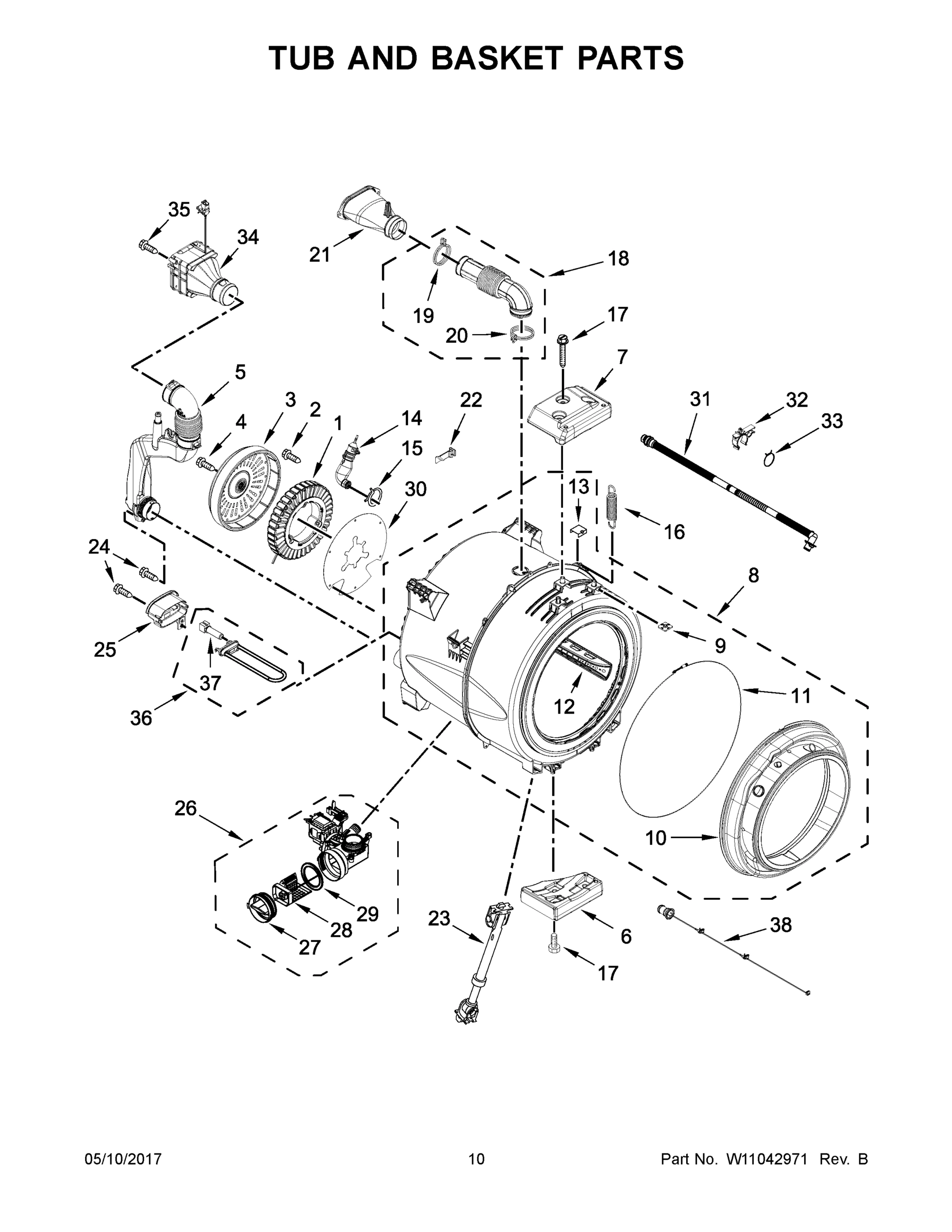 06 - TUB AND BASKET PARTS