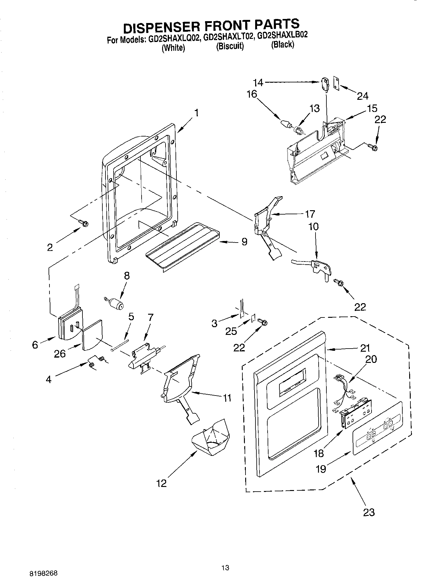 08 - DISPENSER FRONT