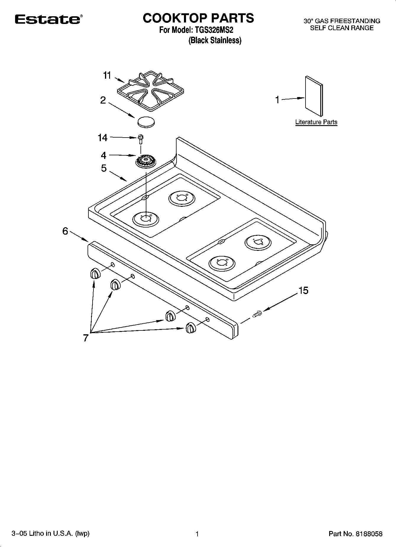 01 - COOKTOP PARTS