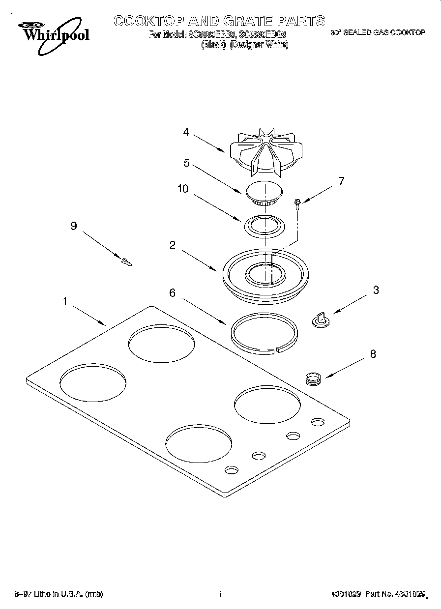 01 - COOKTOP AND GRATE