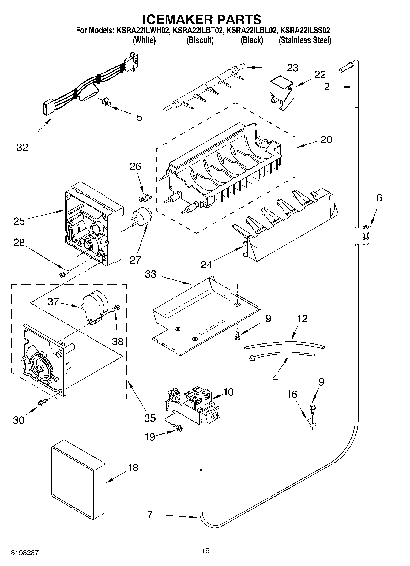11 - ICEMAKER PARTS