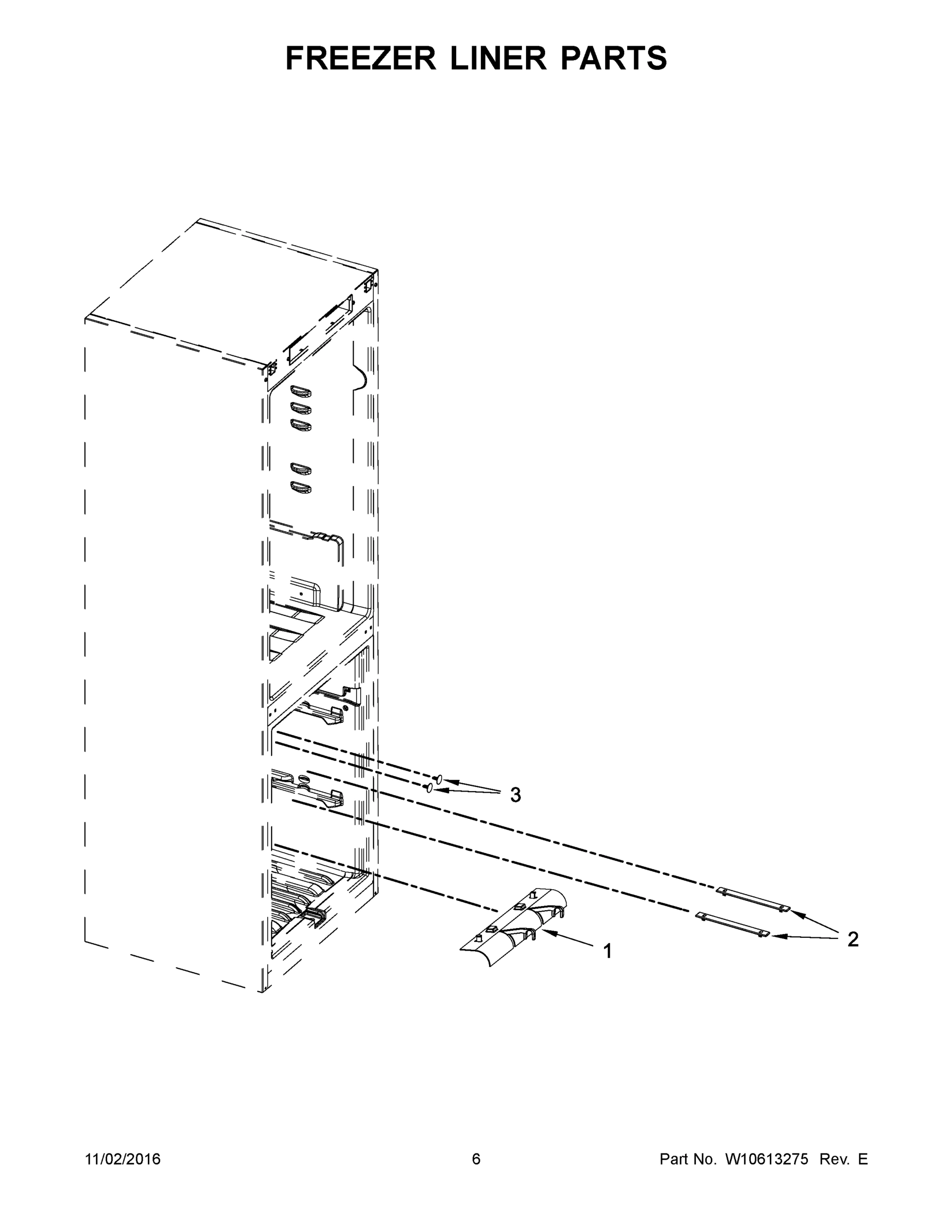 04 - FREEZER LINER PARTS