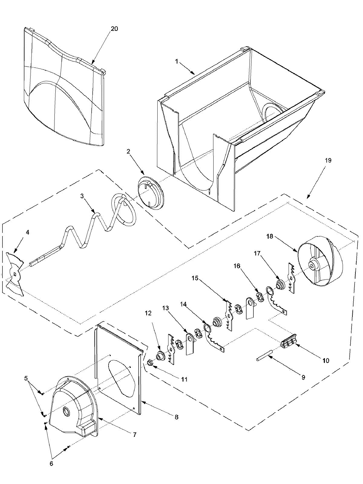 12 - ICE BUCKET ASSY