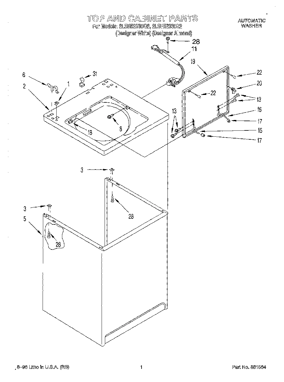 01 - TOP AND CABINET
