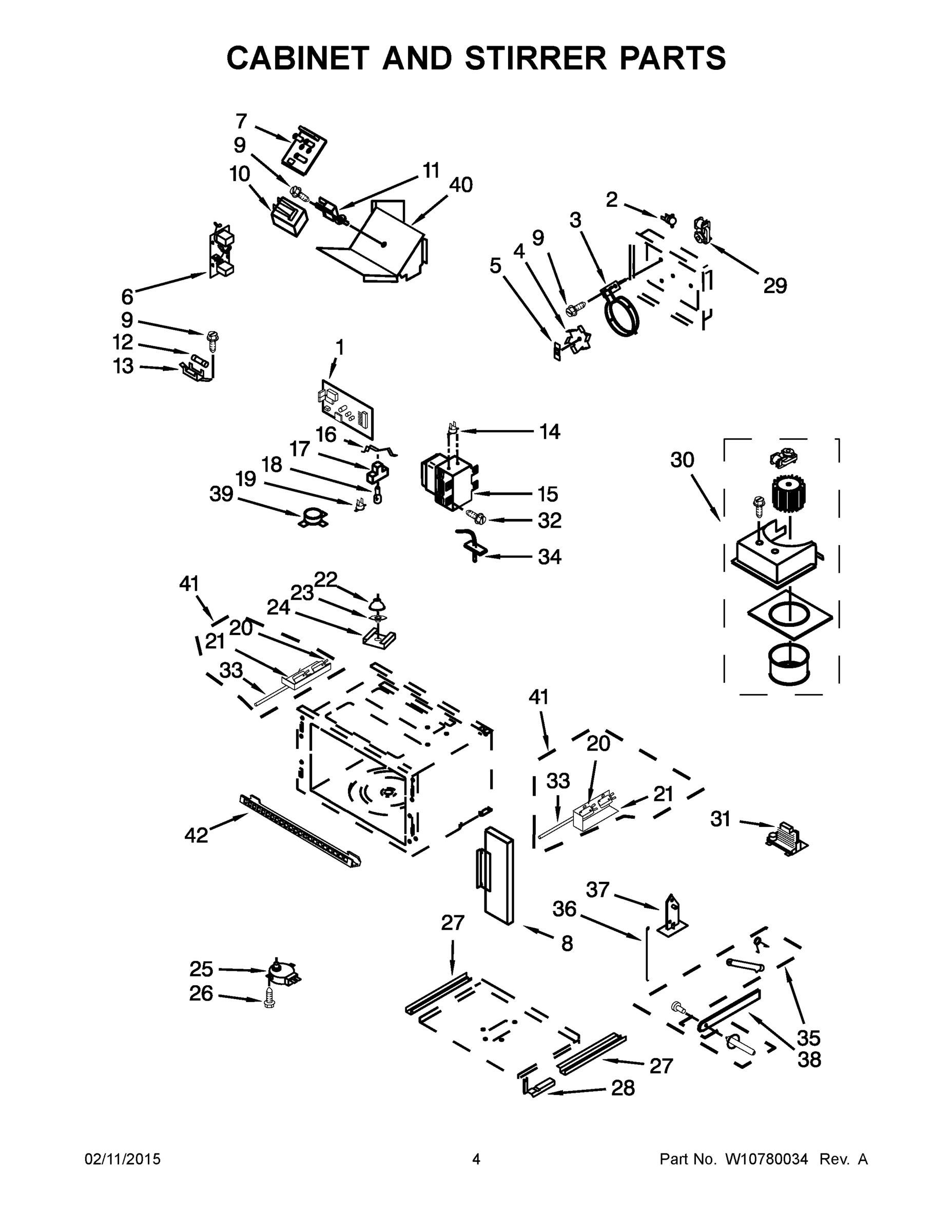 03 - CABINET AND STIRRER PARTS