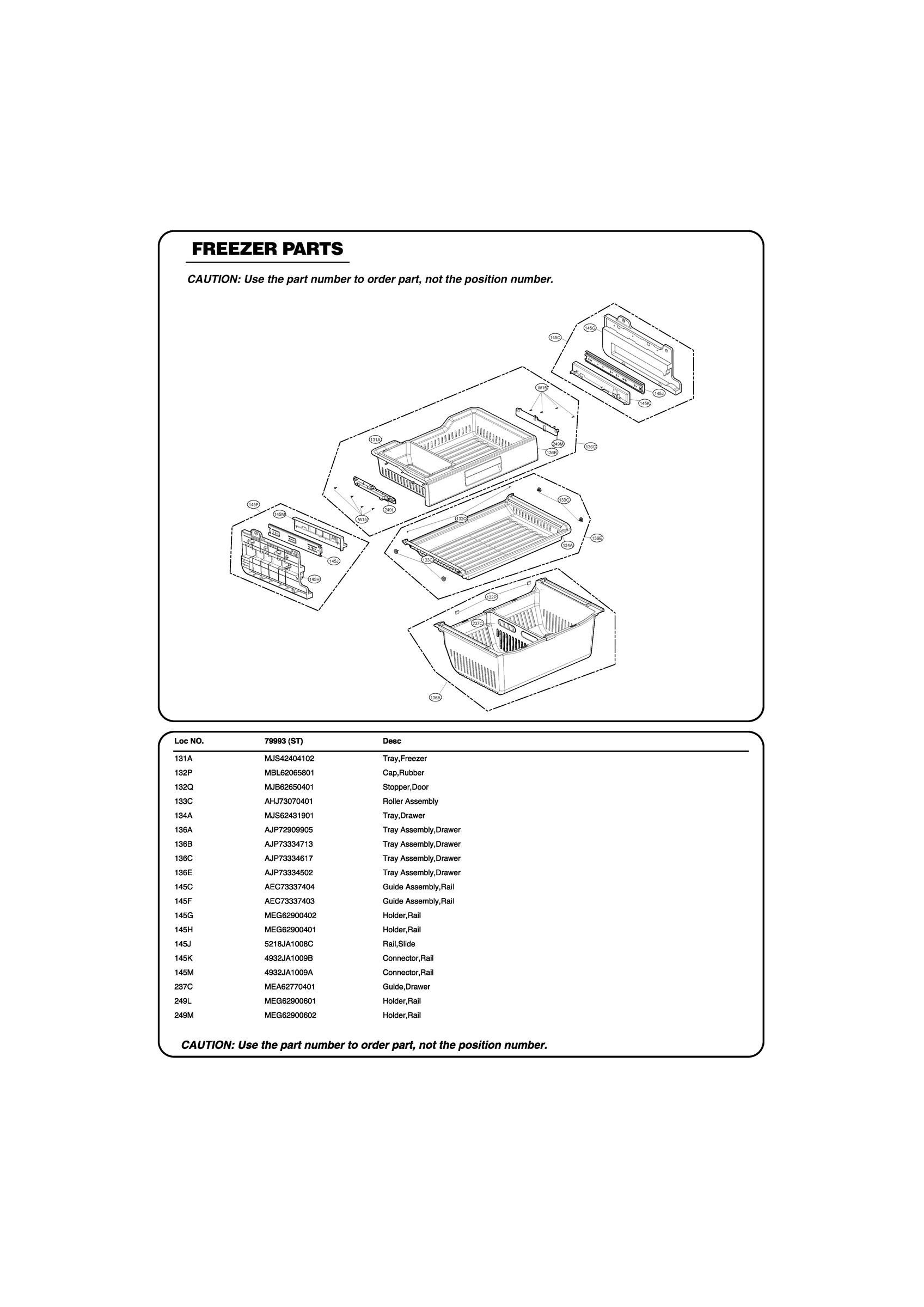 FREEZER PARTS