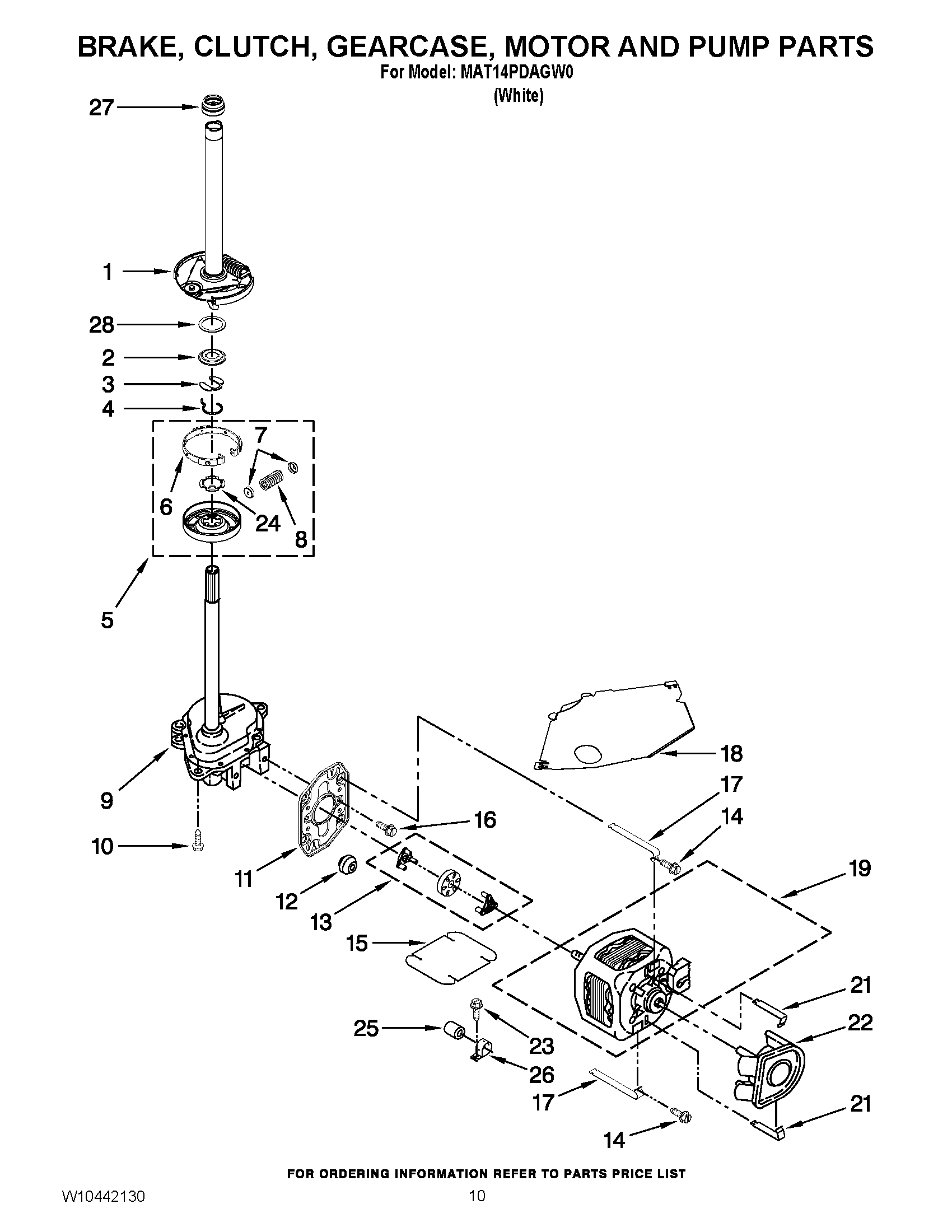 06 - BRAKE, CLUTCH, GEARCASE, MOTOR AND PUMP PARTS