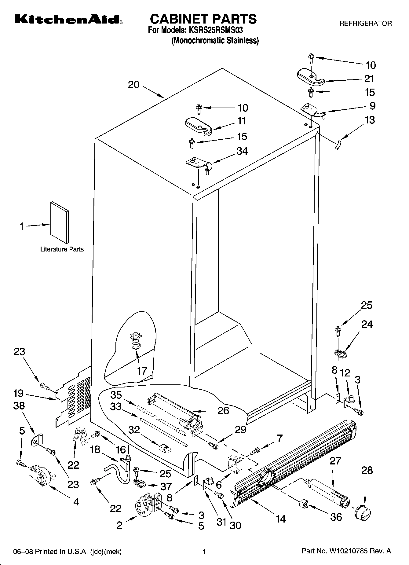 01 - CABINET PARTS