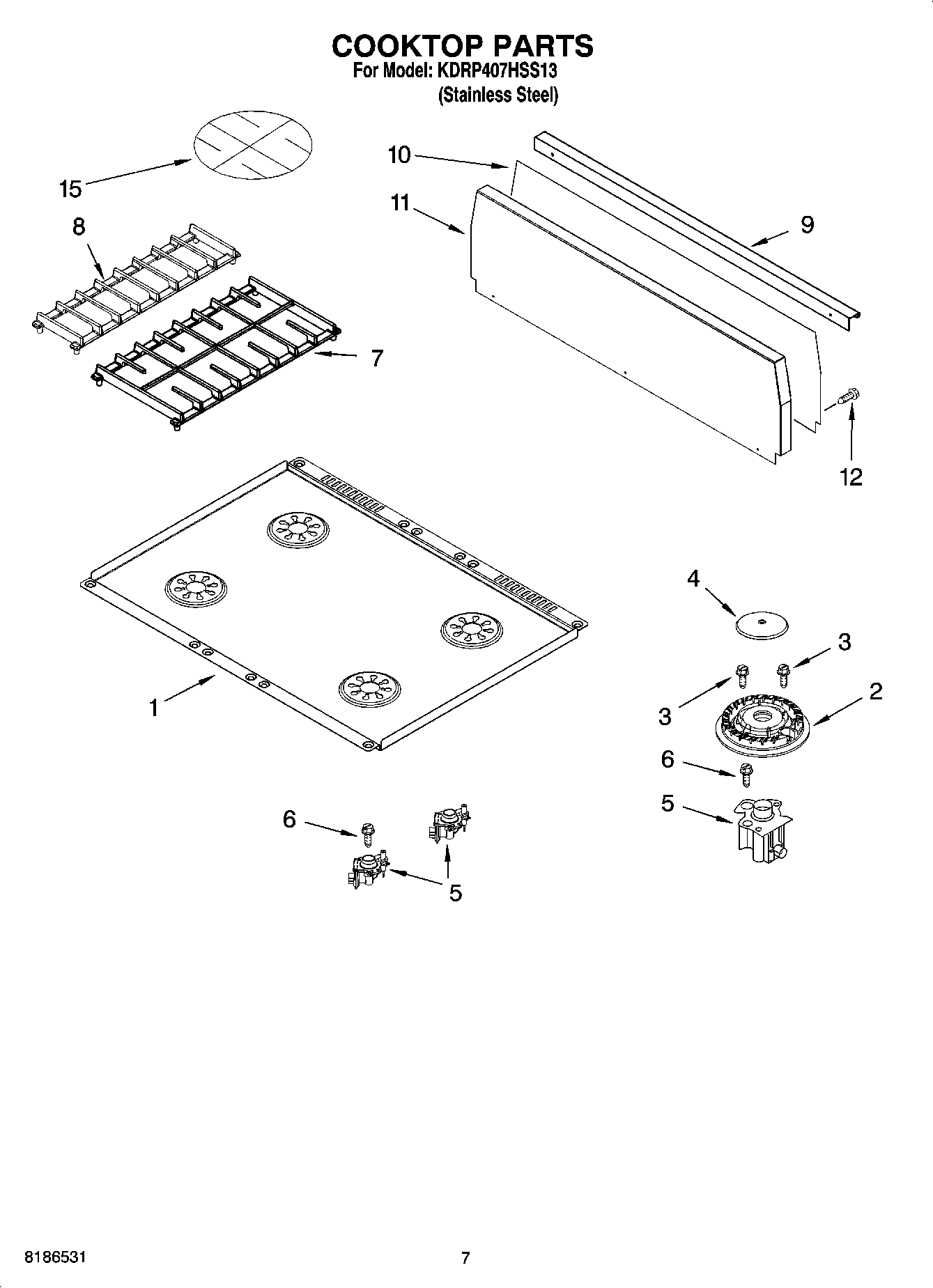 06 - COOKTOP PARTS