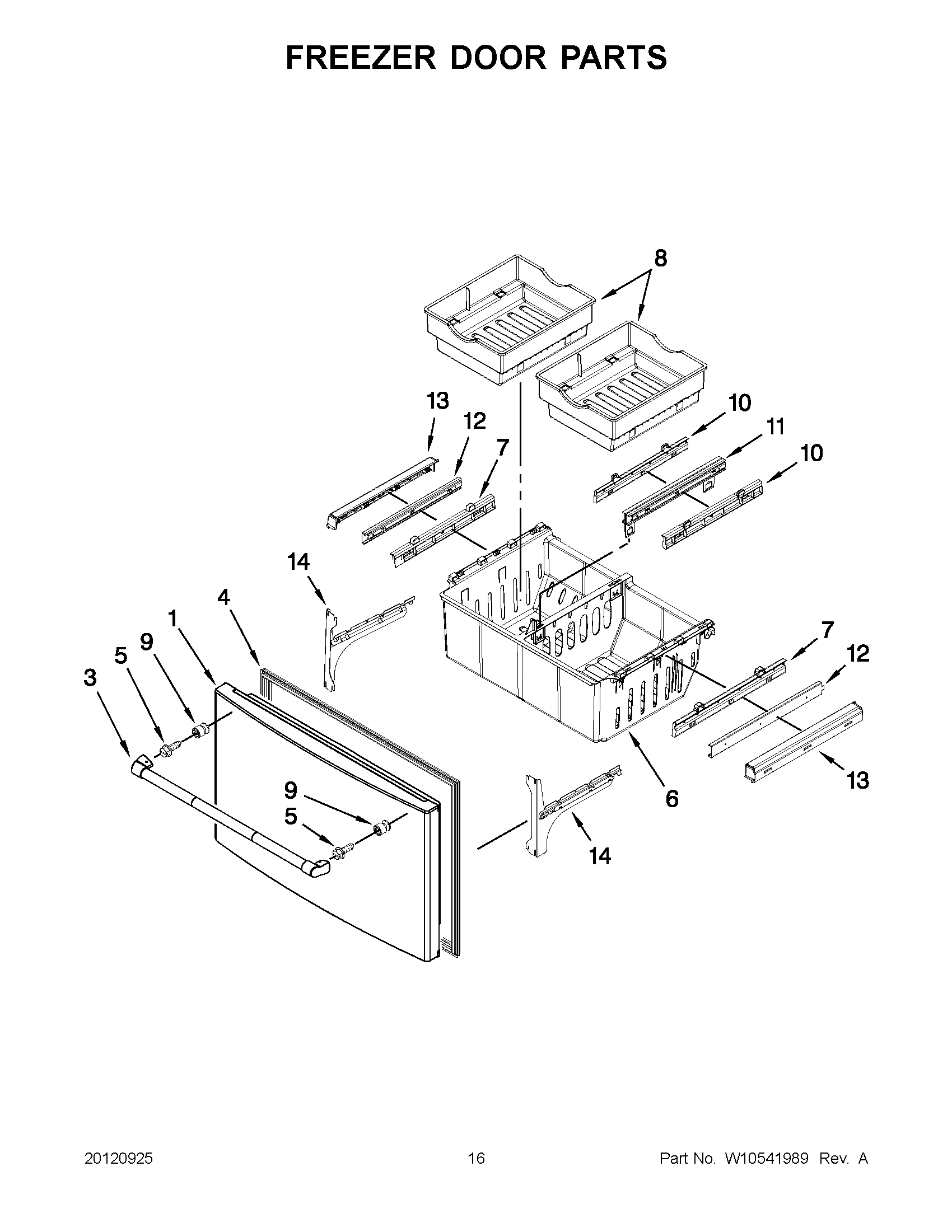 08 - FREEZER DOOR PARTS
